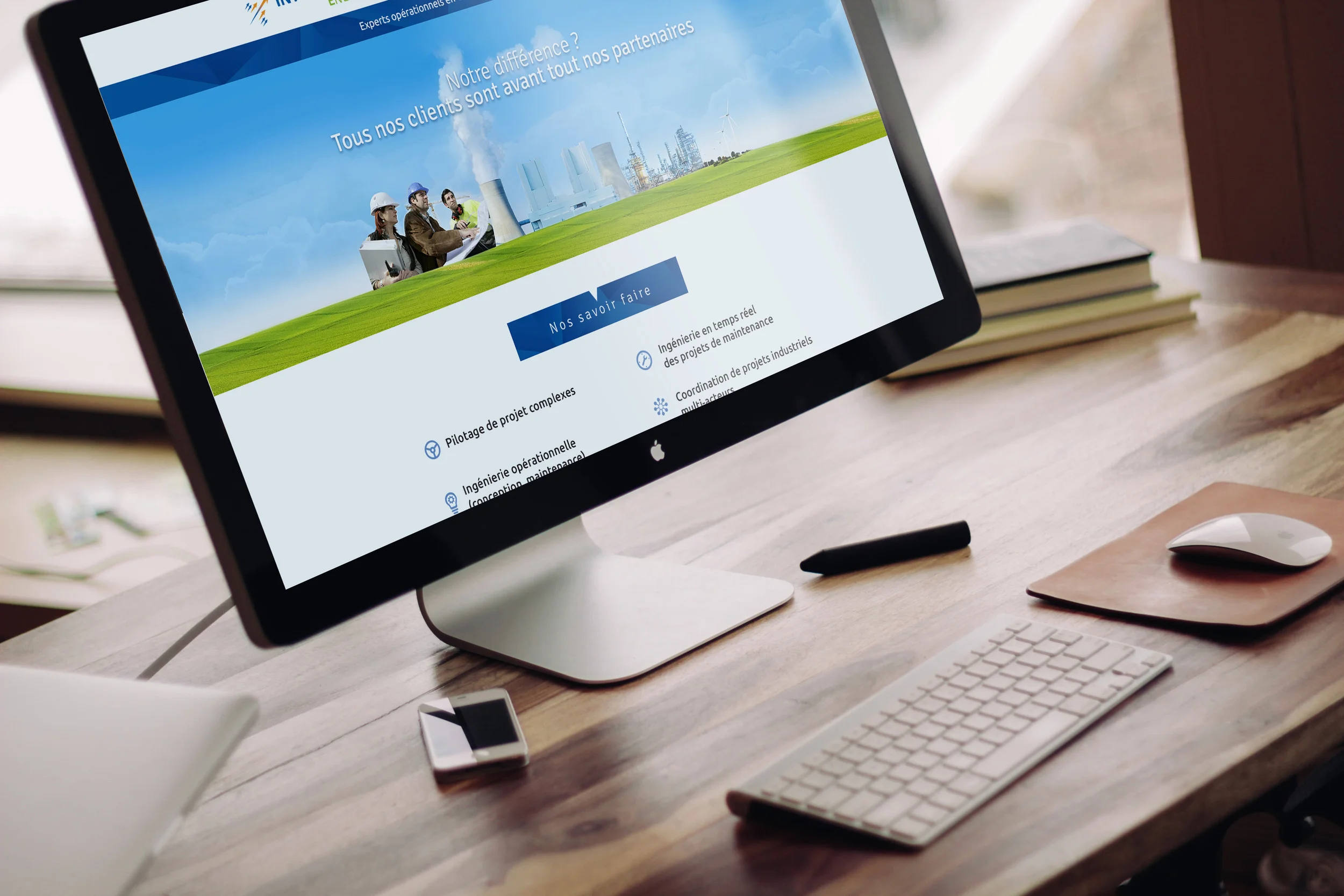  Design Site web IFE.  Site web Interfluence Energies.  