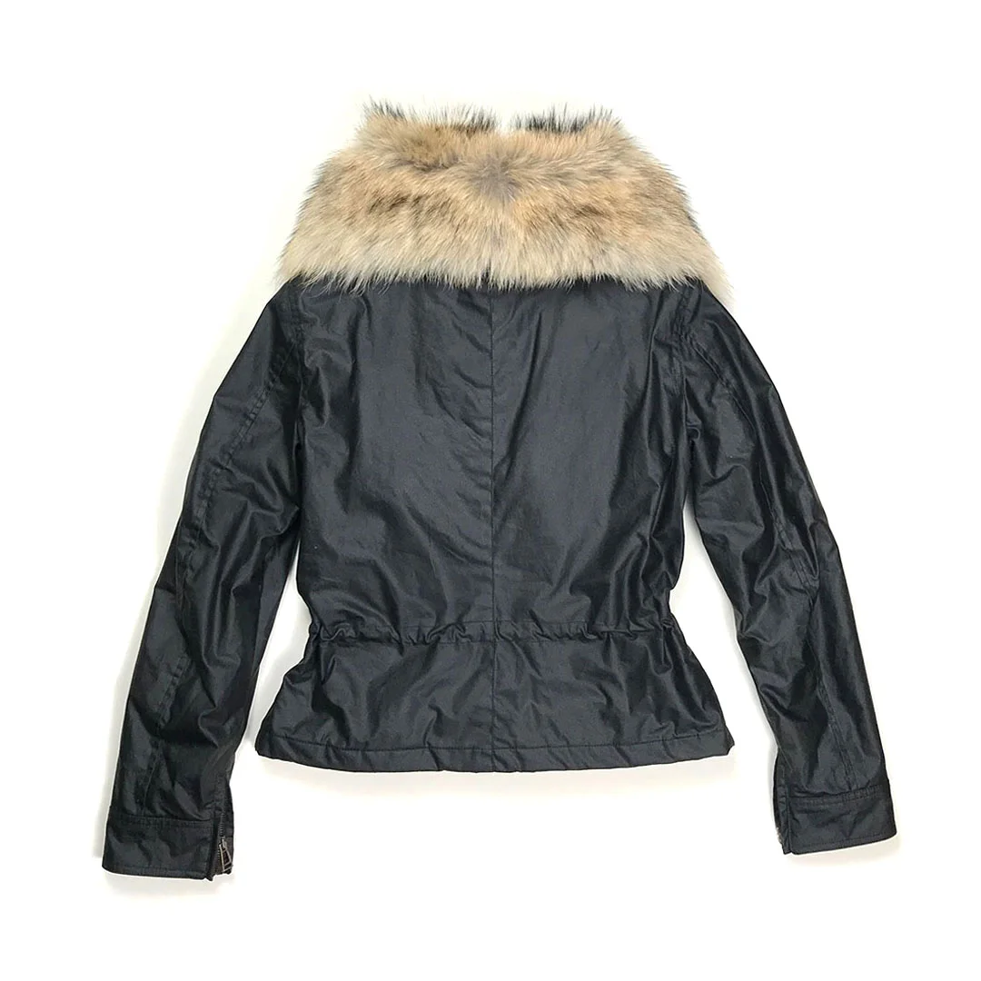 Belstaff Guildford Waxed Fur-trim Jacket