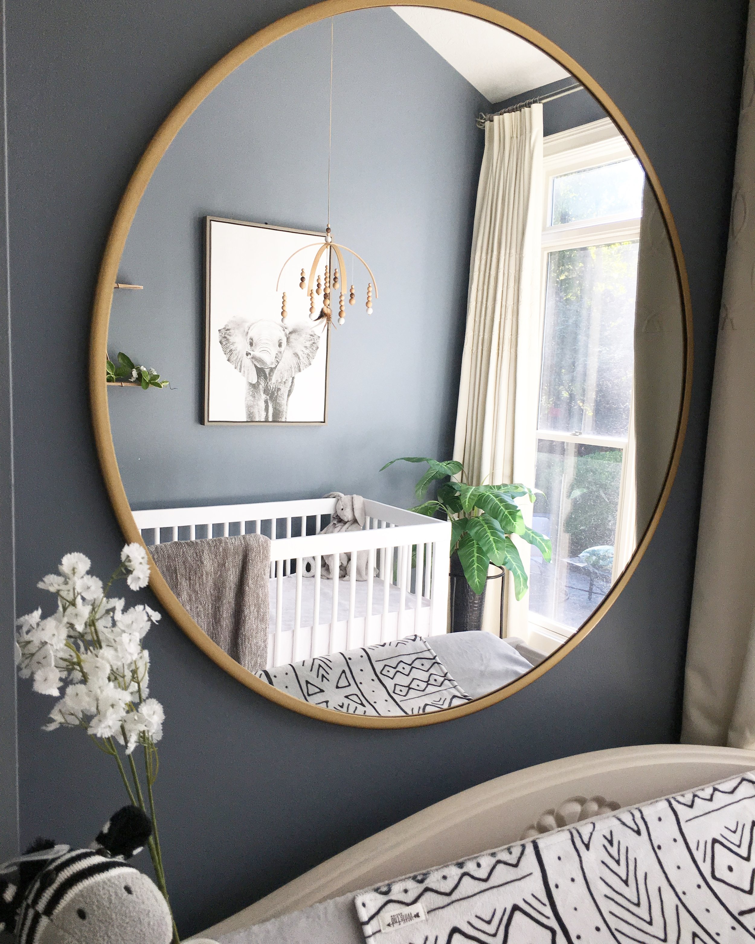 mirror in baby room