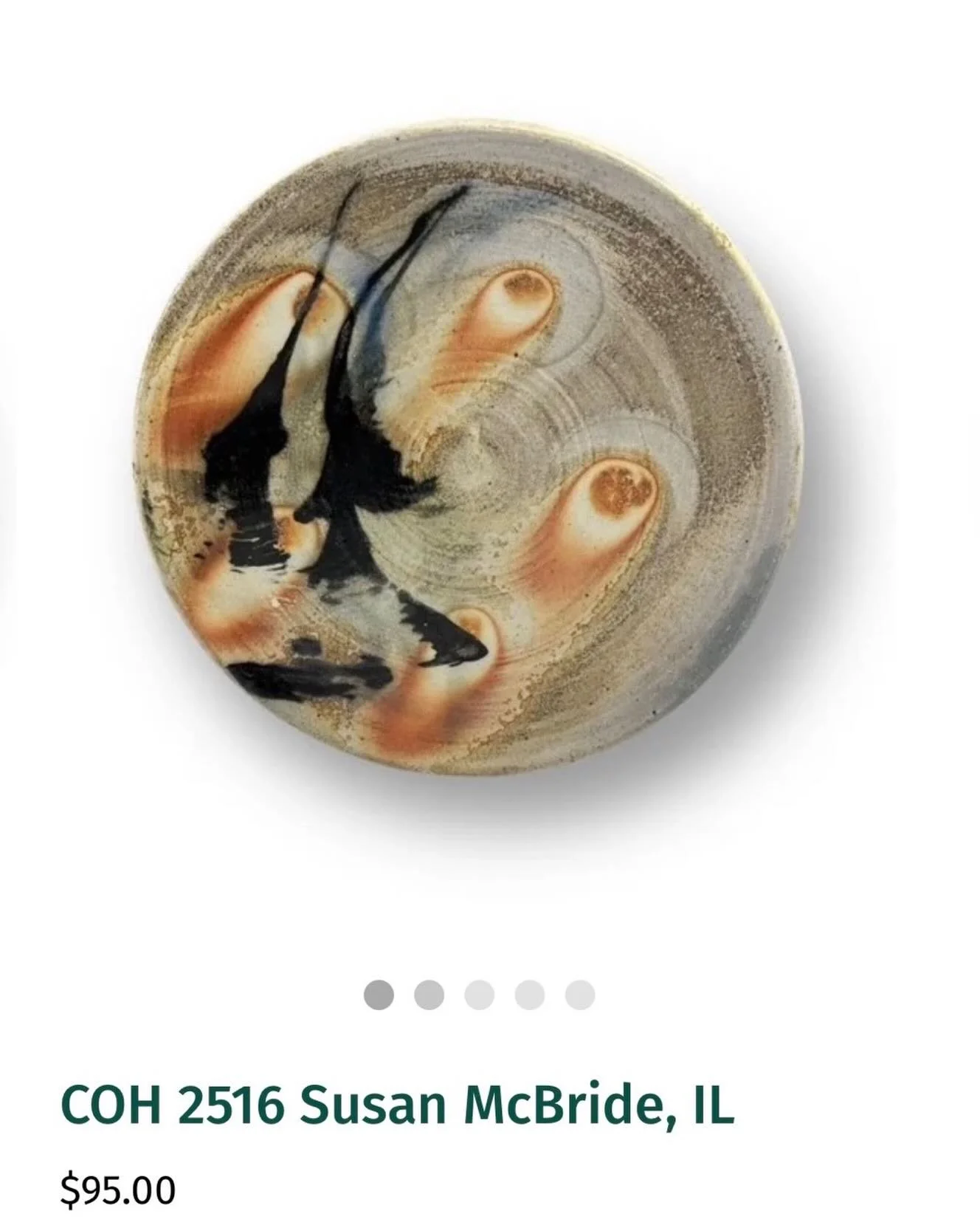 this fire flash plate is available online or in person at @goodearthpottery as part of the Cohorts: Onward V show

go to the link-tree in the @goodearthpottery profile section and click on Shop All to find this and all the other gorgeous work availab