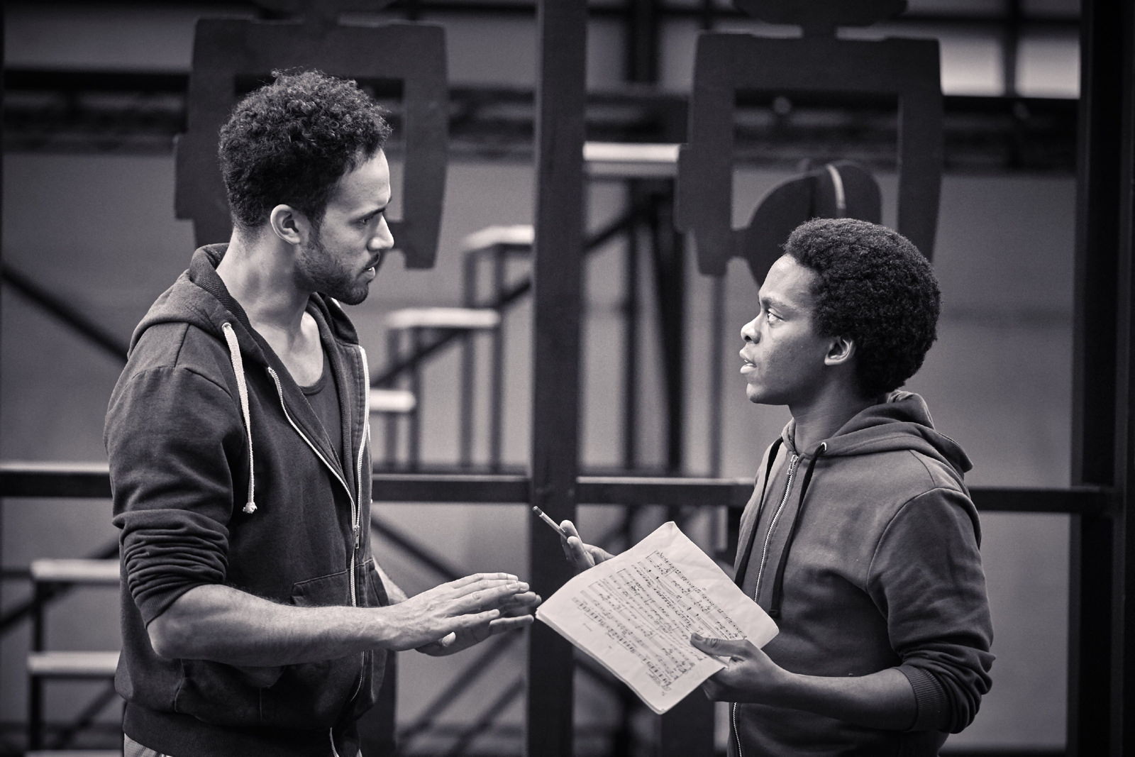 25-Rohan Richards and Tyrone Huntley in rehearsals for Dreamgirls..JPG