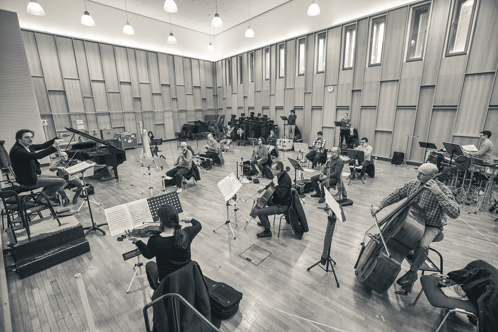   Die Weiße Rose , Hamburgische Staatsoper, Rehearsal under COVID19 rules 