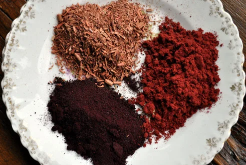 Madder, Cochineal and Quebracho Rojo