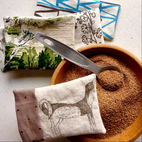 Adding my own touch to vintage barkcloth, linen, printed fabrics by friends like Sara Parker and Karen Lewis! Don't we all need a bit of stitching whimsy?