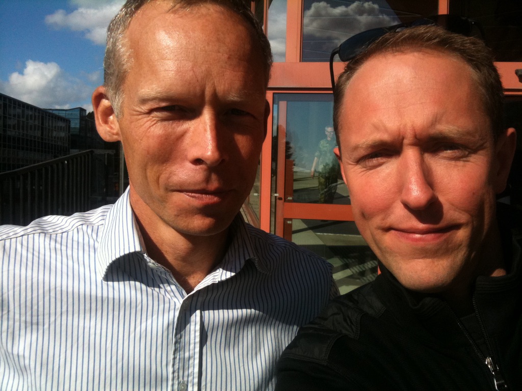 Johan Rockström and Mattias Klum.