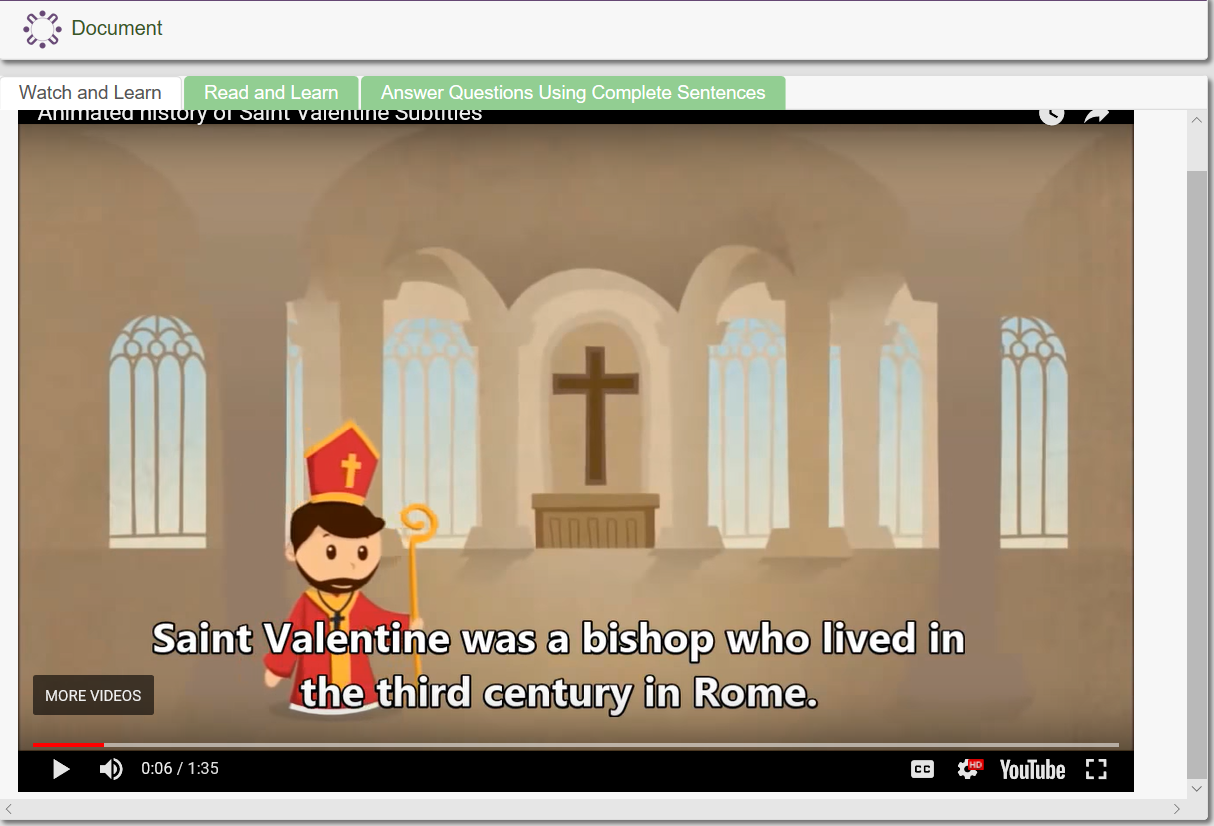 The Story of St. Valentine 