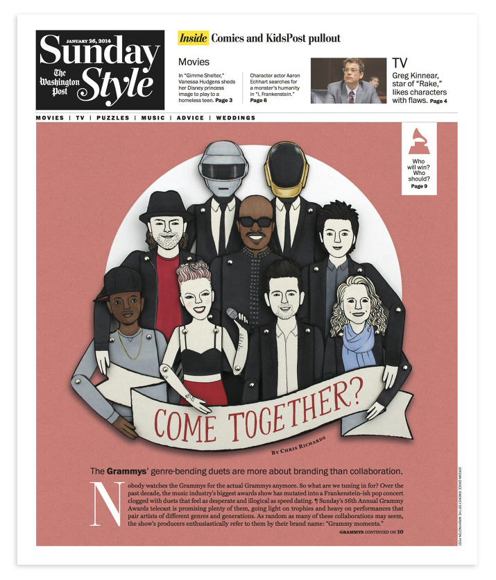 Illustration for The Washington Post Sunday Style cover.