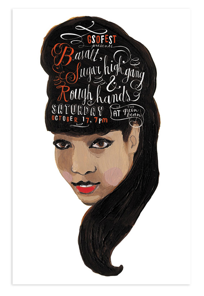 Poster illustration for a show in Greensboro, North Carolina.