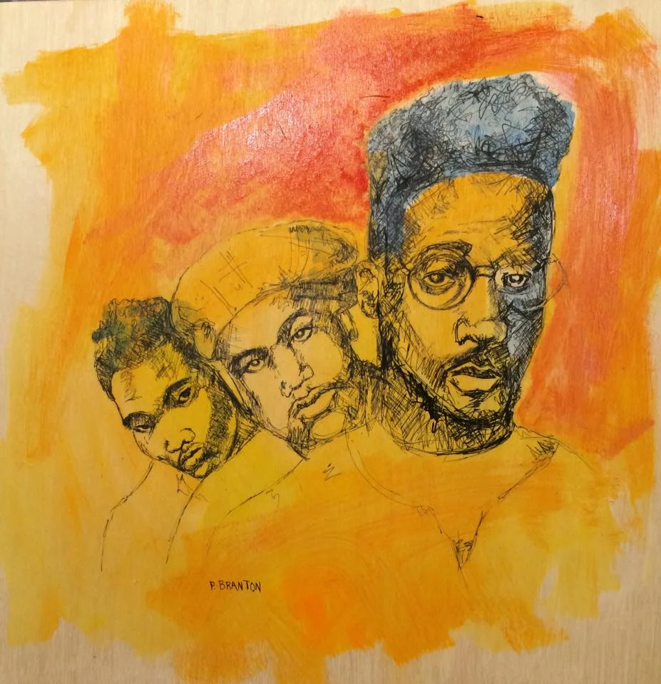 mixed medium on wood 12x12 $200 (SOLD)