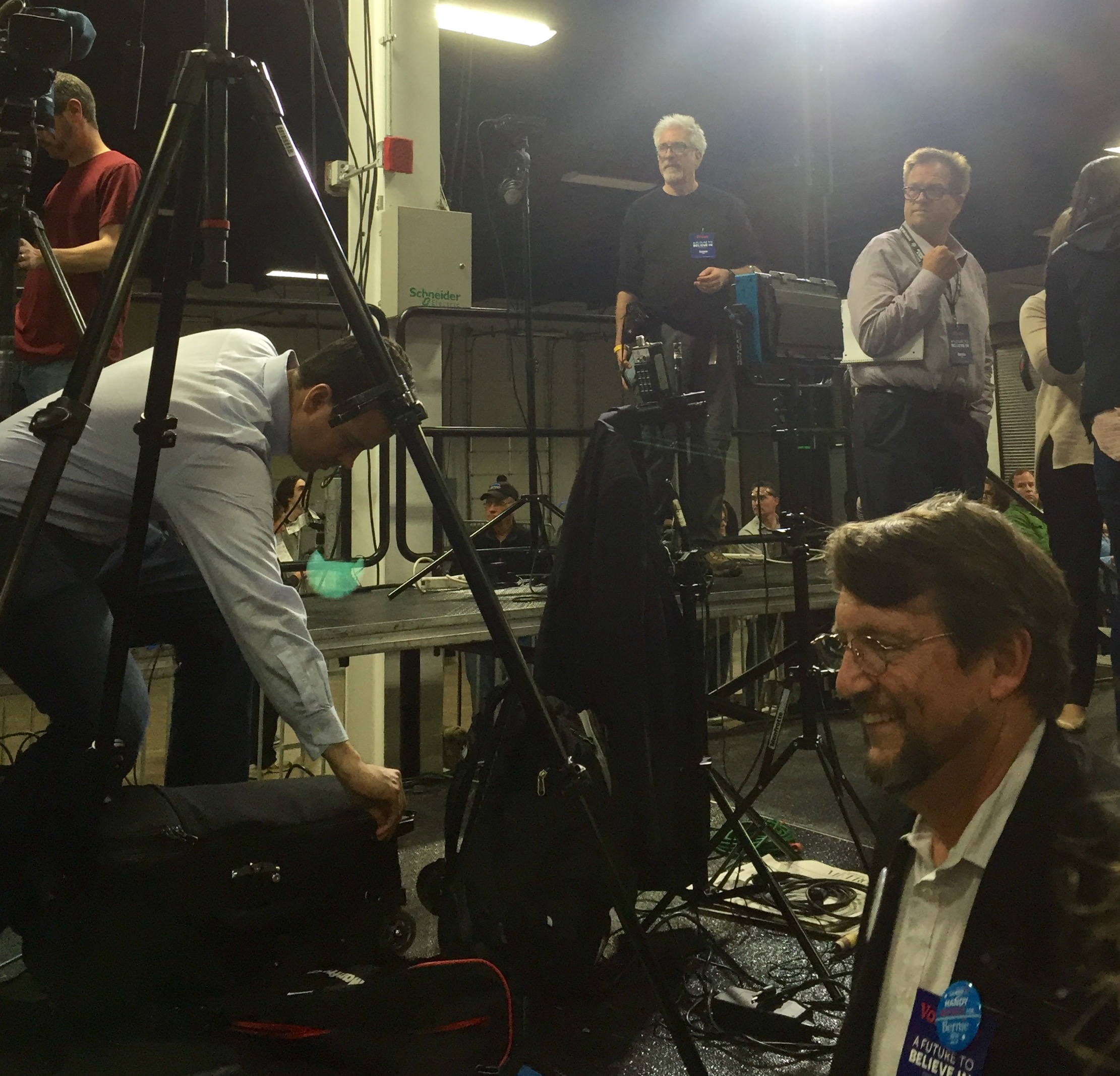 Major freaking out right about this point -- not everybody else, just me. CNN guy took pity on me.