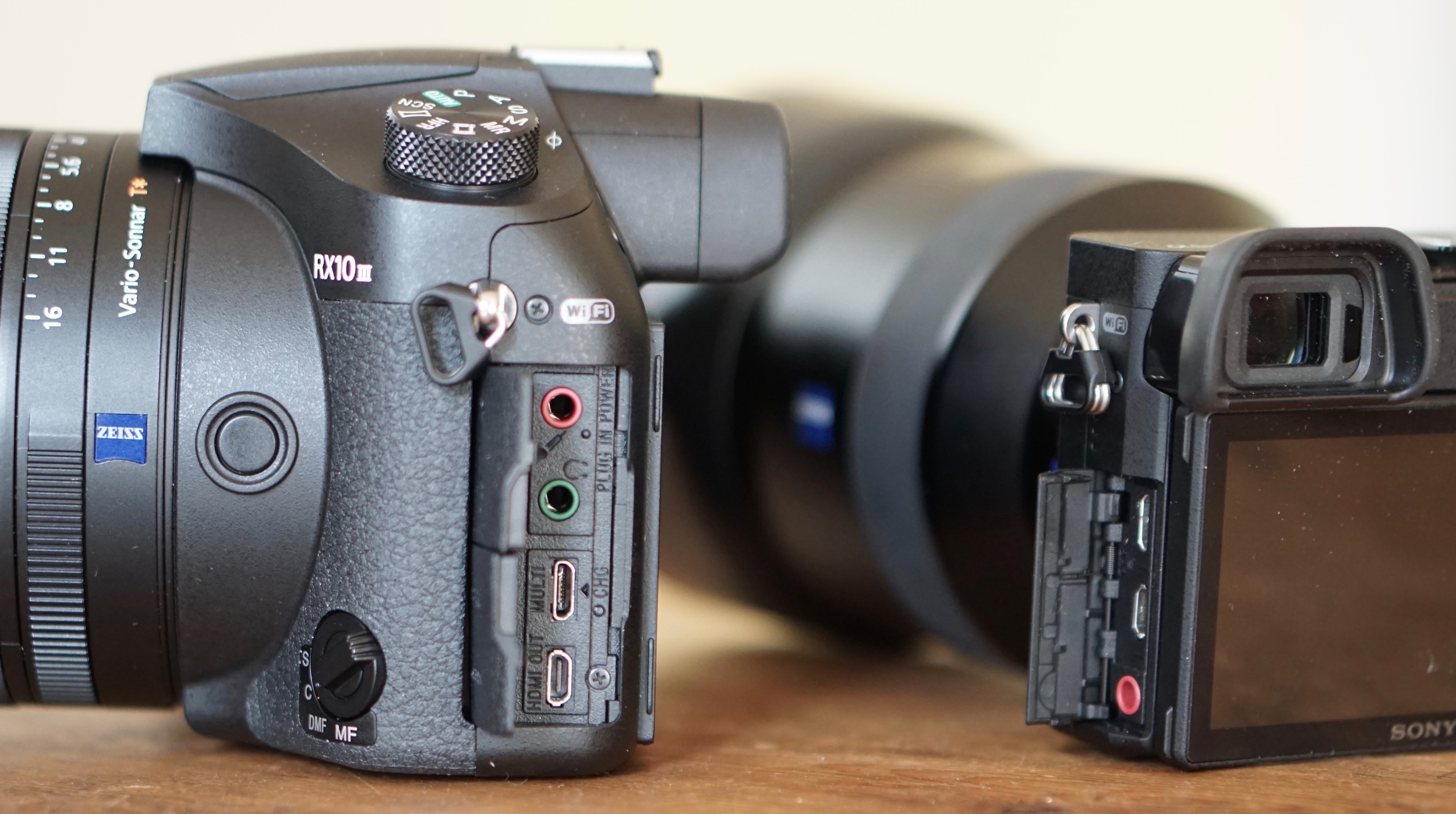 Fascinating that the RX10 Mark III has a headphone jack, while the a6300 doesn't. And yet...smart.