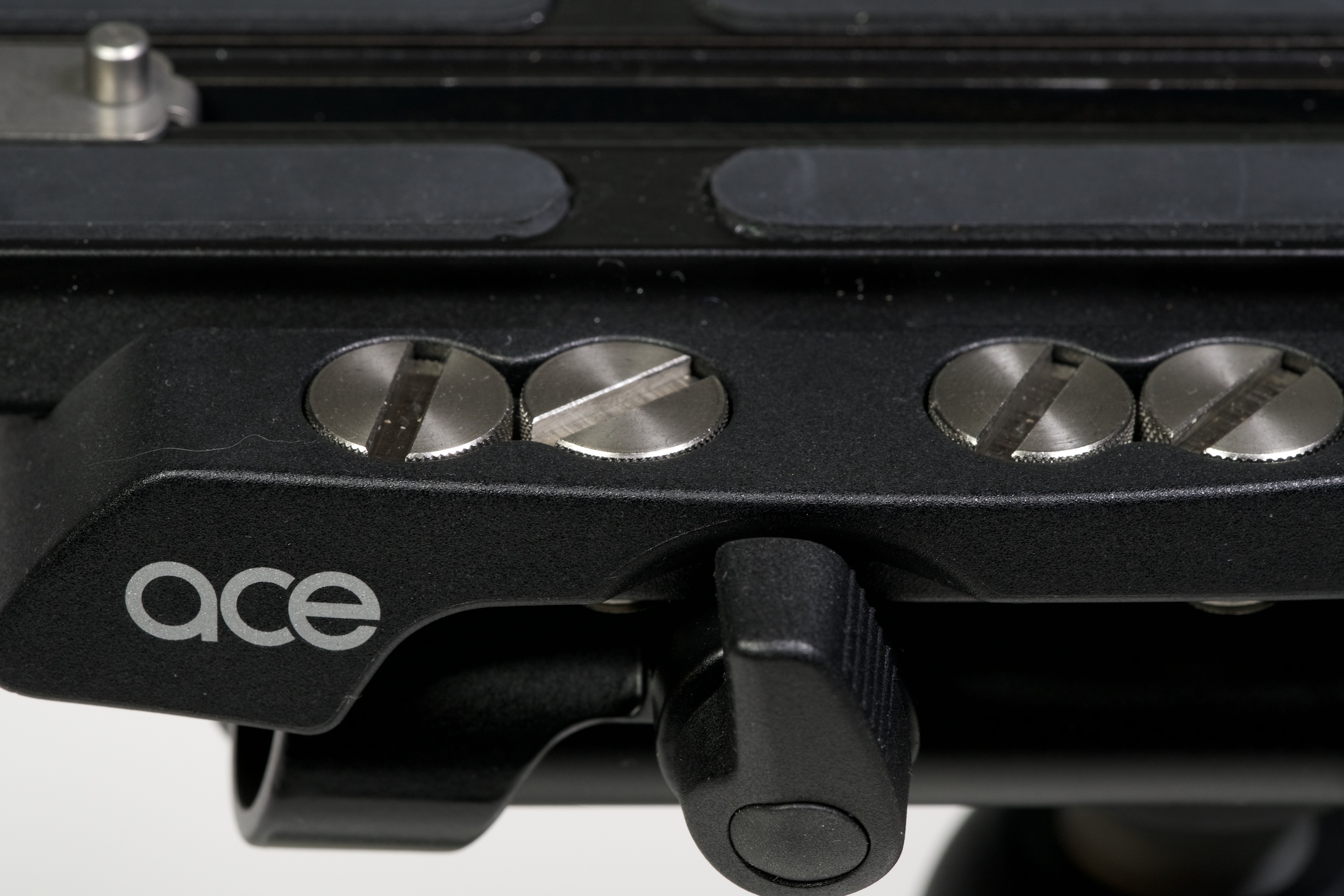 An extra pair of 1/4" 3/8" mounting screws, screwed right into the Ace just waiting for you in the event you lose yours.