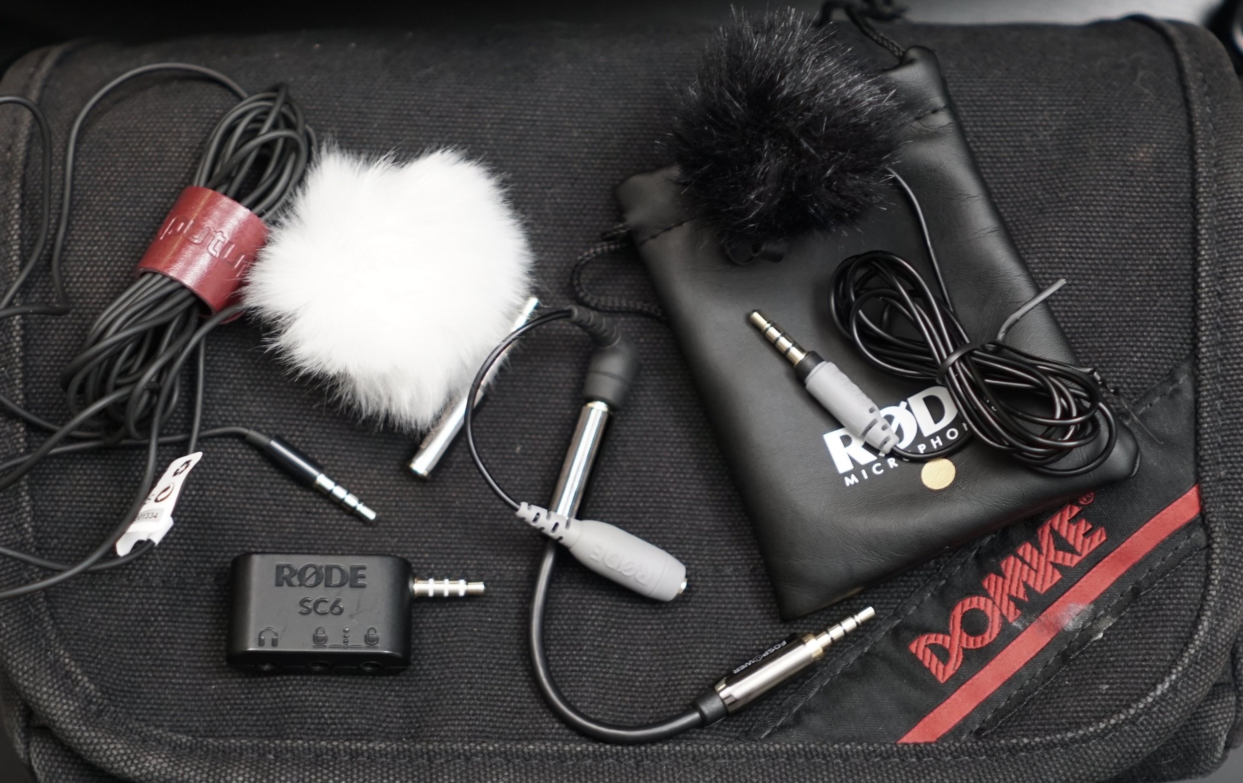 Can't get much more compact than this for audio! See details below (all sitting on top of a Domke F-5XB shoulder/belt bag).