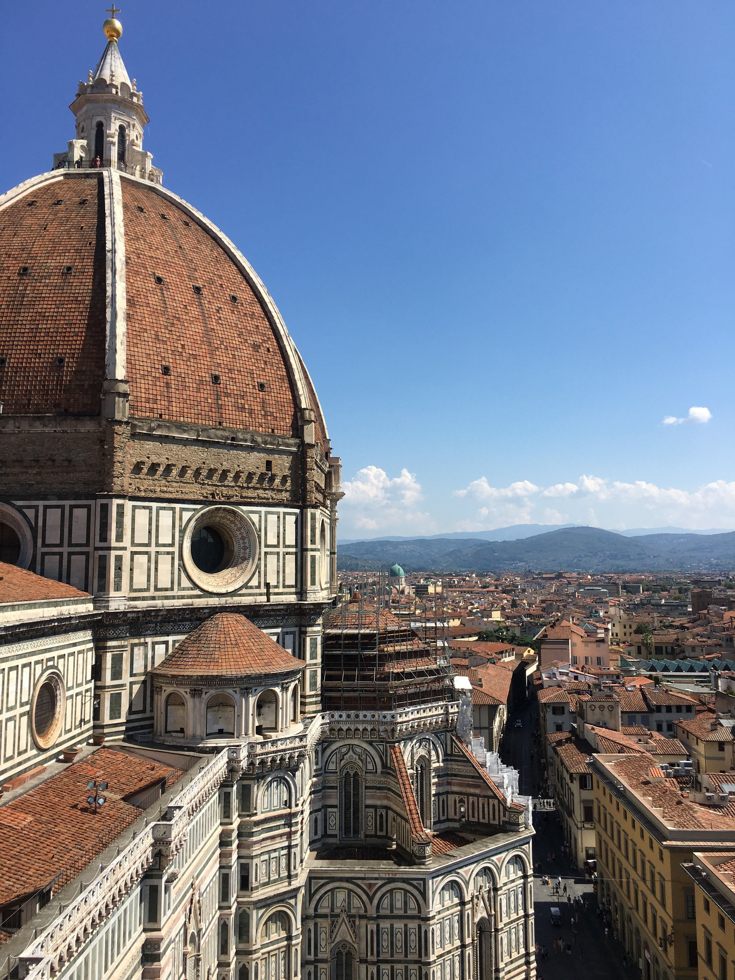 Il Duomo in Florence - taken with an iPhone 6s Plus after climbing several hundred stone steps and fighting back a panic attack inside the Tower. Hand-held, ISO 25, f/2.2, 1/1972