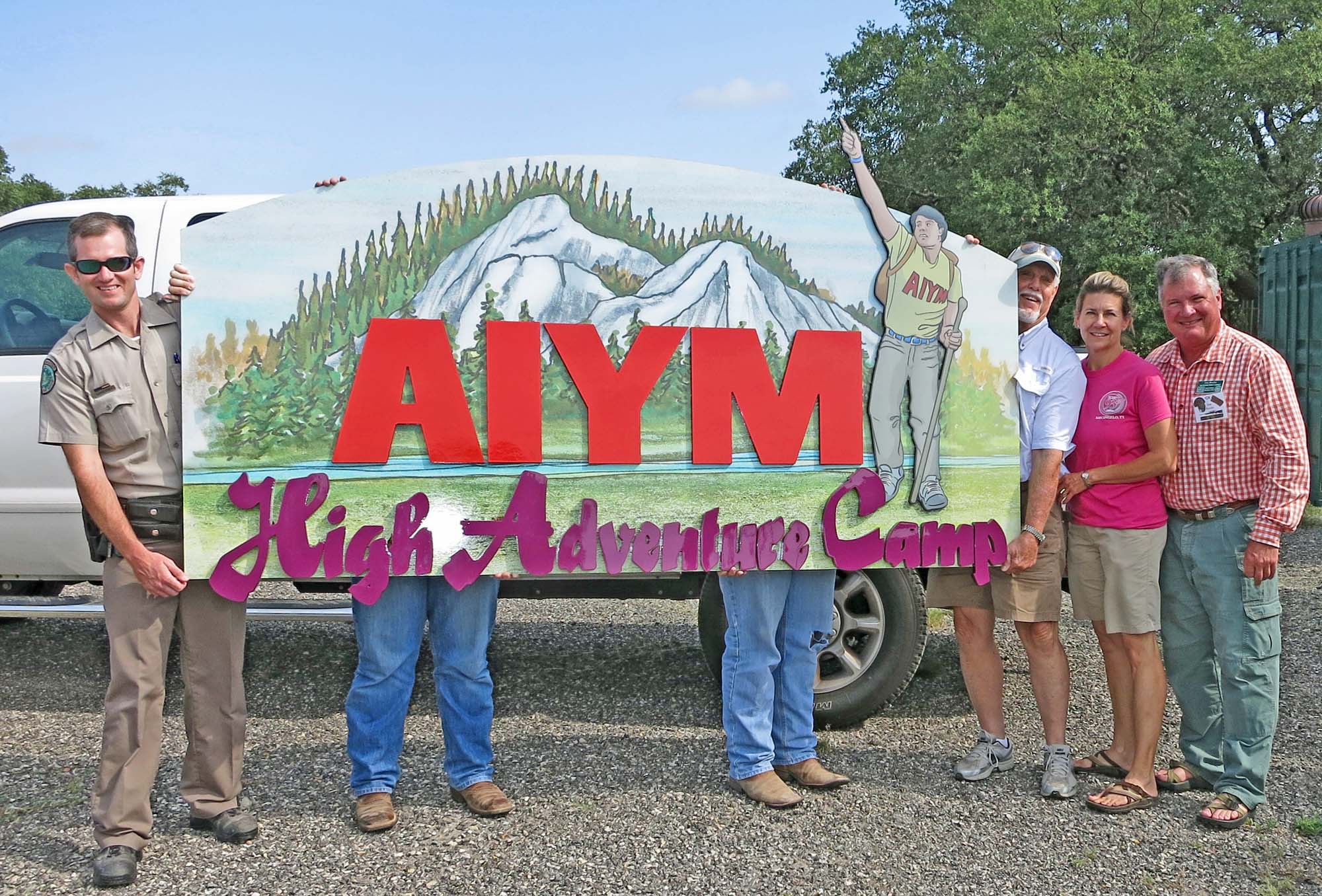 New sign for the camp