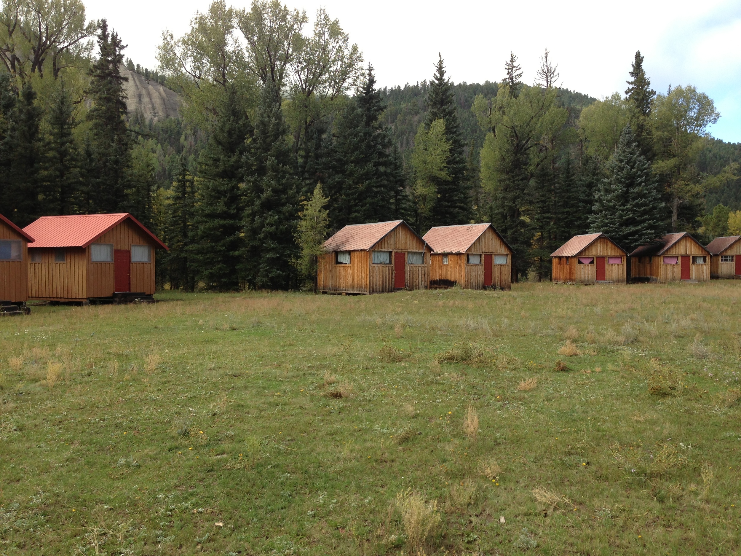 Cabins (1 on left remodeled, on right before remodeling)