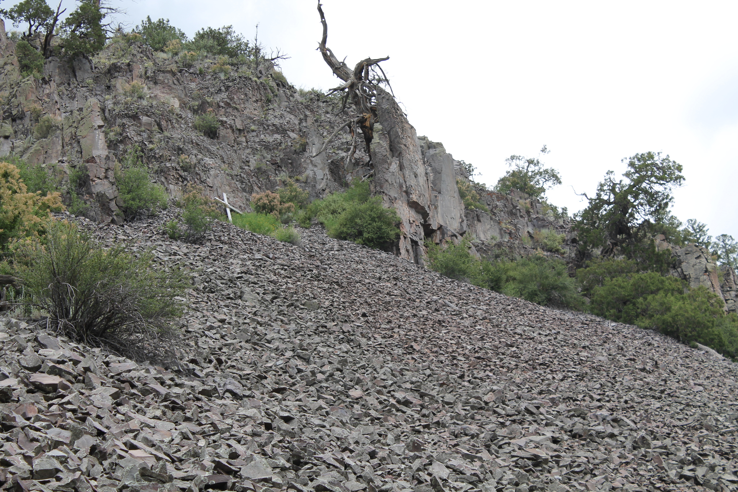 "The Cross" on the side of the mountain