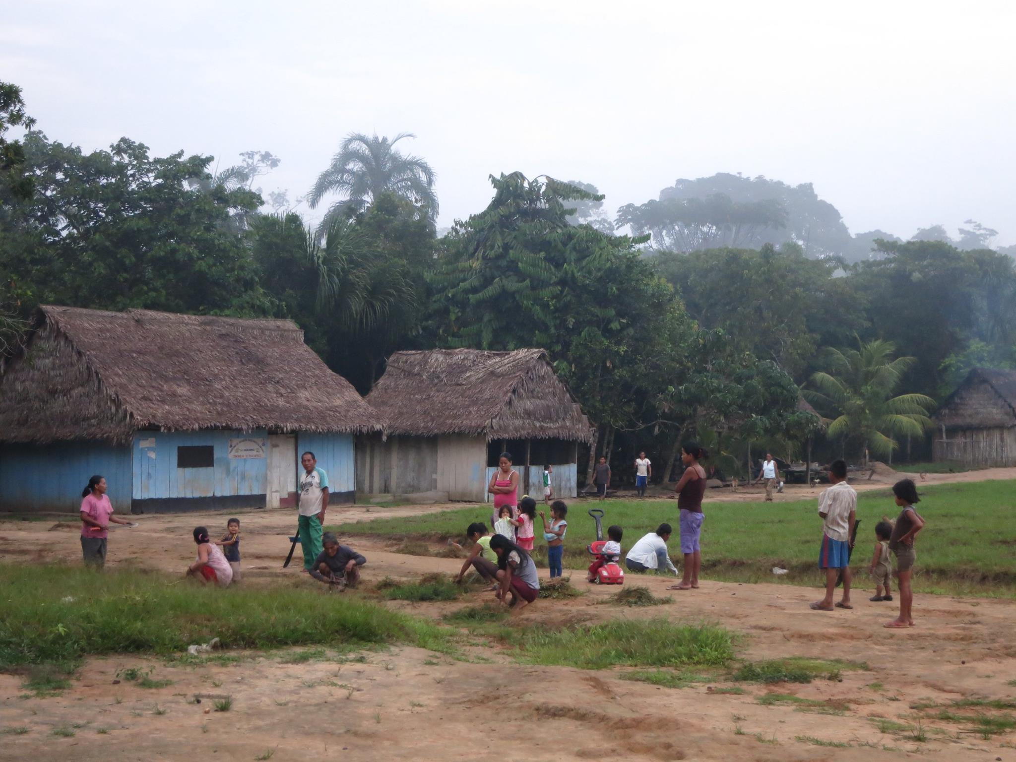 Villagers at work