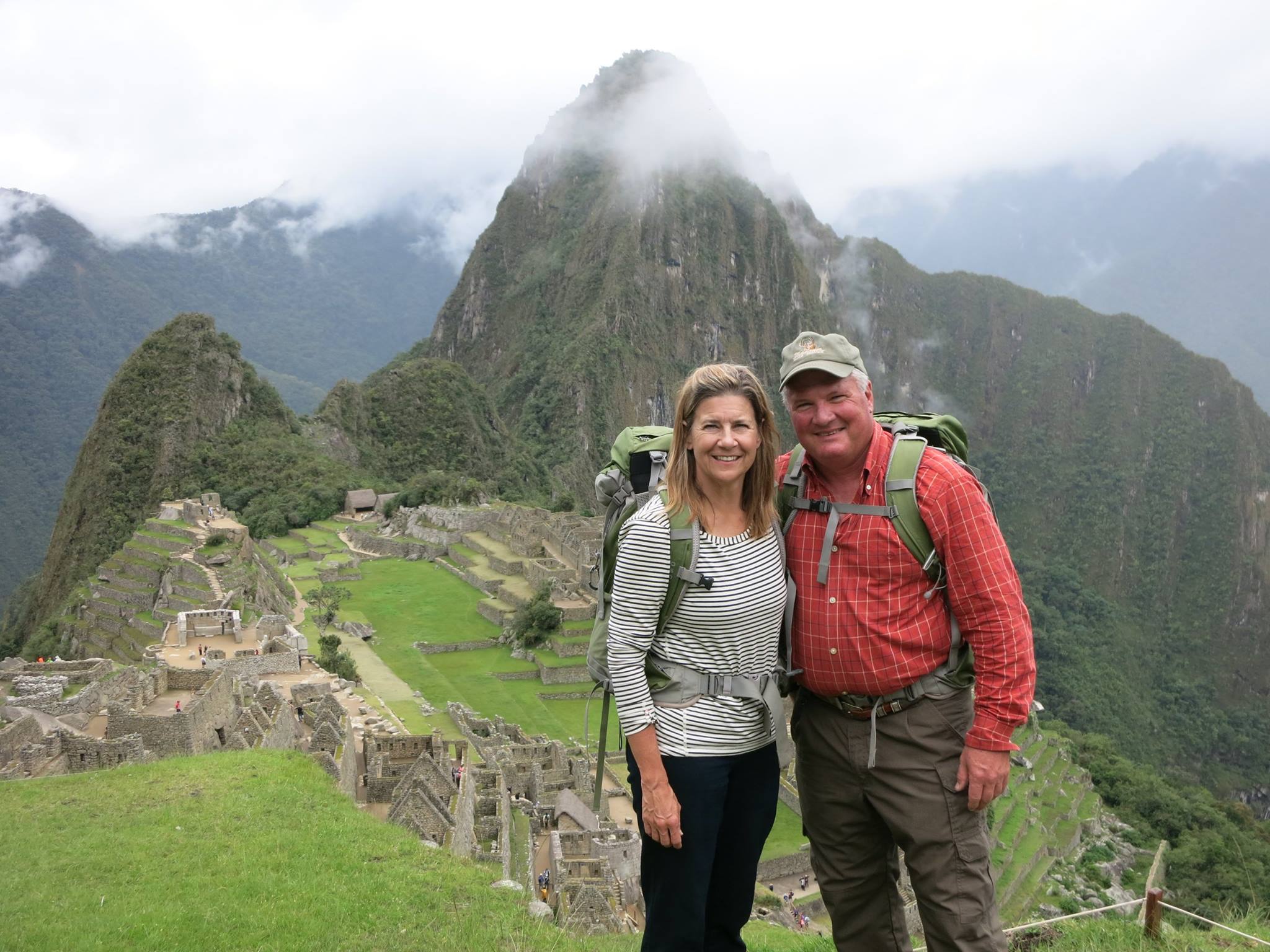 Jim & Mel near the top of Machu Picchu