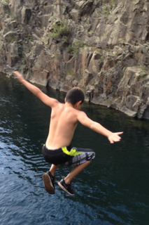 Cliff jumping