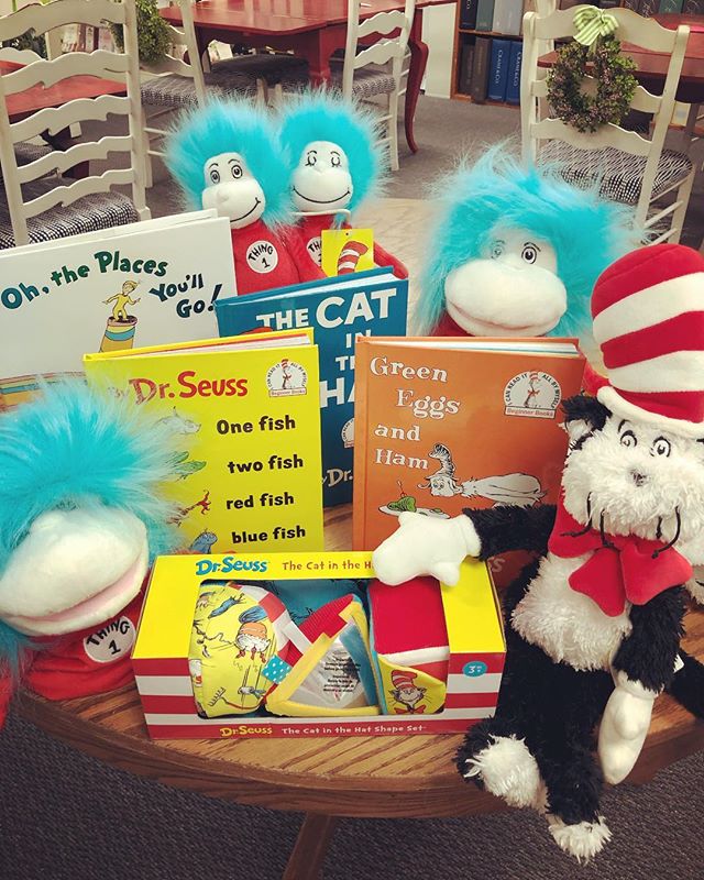 Happy Birthday, Dr. Seuss!!! 🎈🎉📚 It is a great weekend to spend extra time reading. Come see us to get some Seuss classics - we are here until 4:00 p.m.!