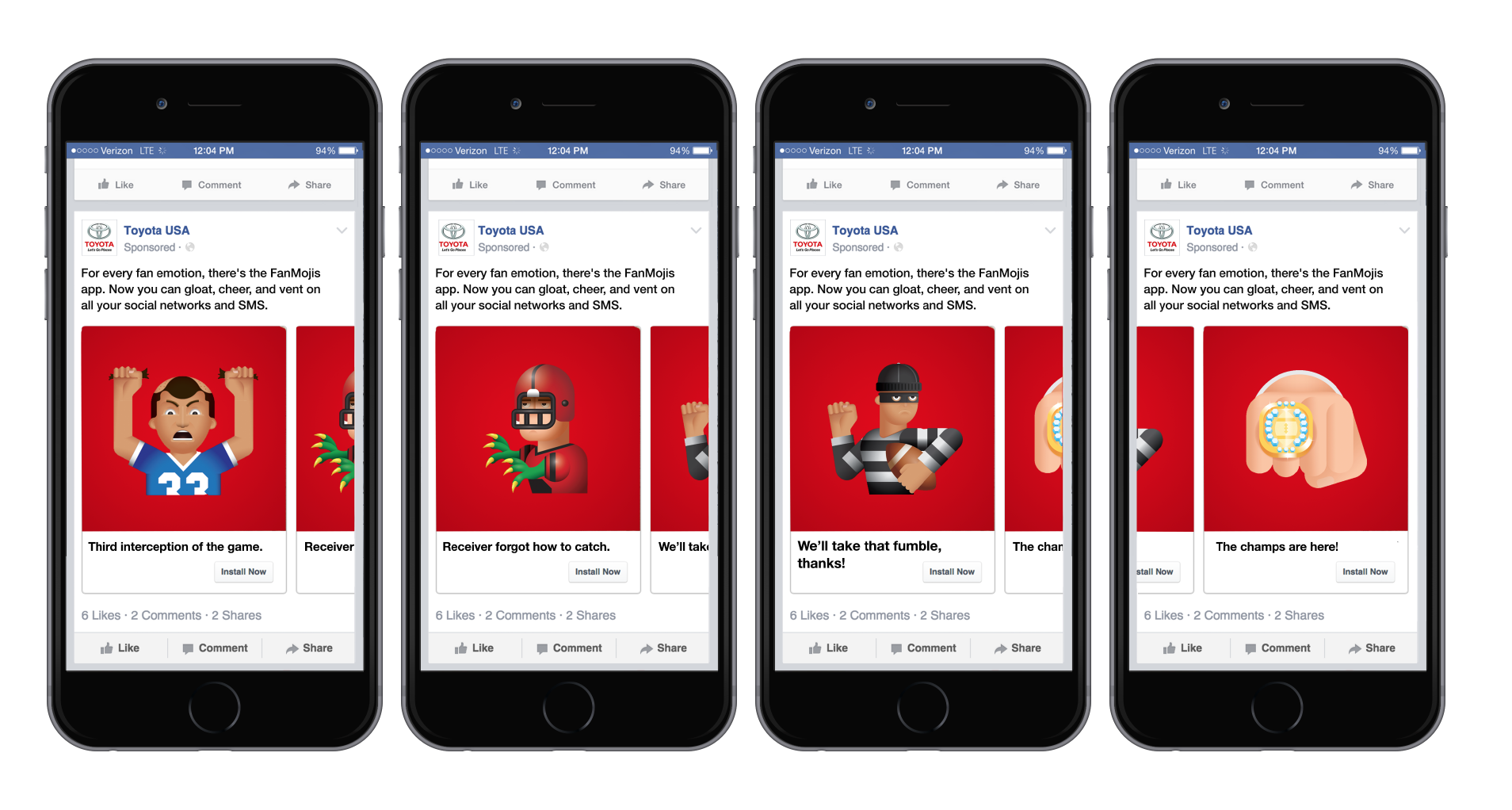 Facebook carousel ad