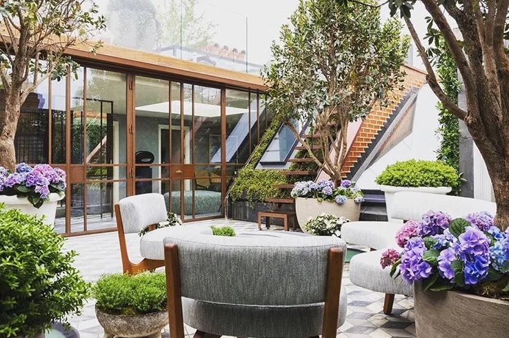 City roof terrace design by Cameron Gardens