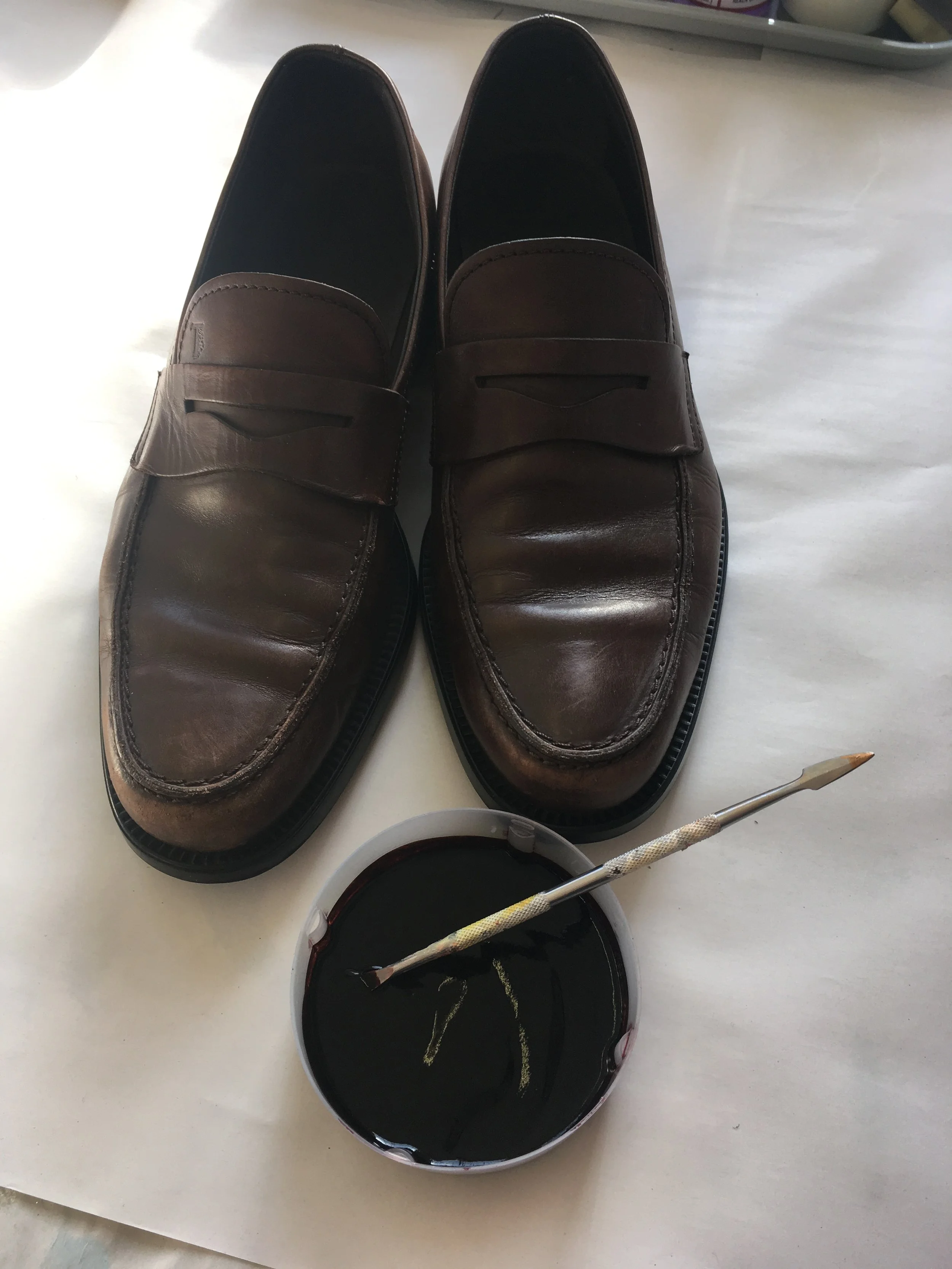 Cleaned pre colour restoration