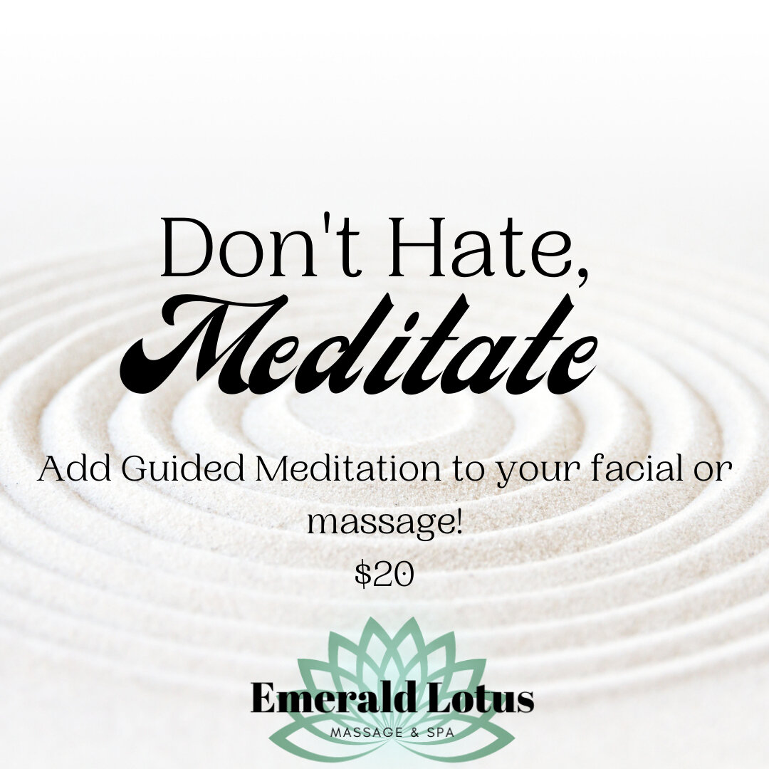 Enhance the relaxation of your facial or massage with guided meditation! The soothing voice of your therapist will guide you through a verbal meditation sequence during treatment and stress will melt away 😌 
Call 979.693.2600 to book your service!
.