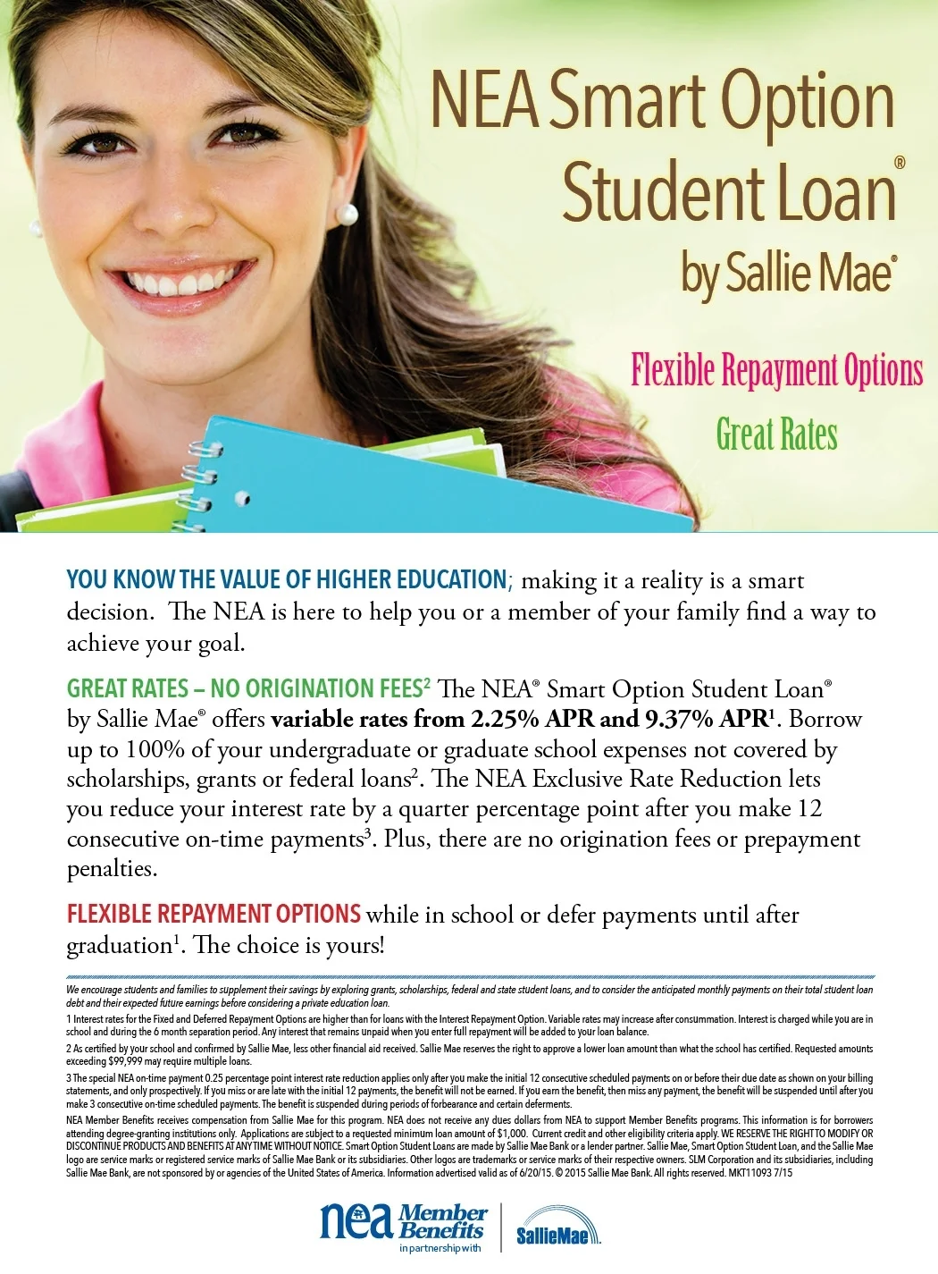 Sallie Mae and NEA Smart Option Ad