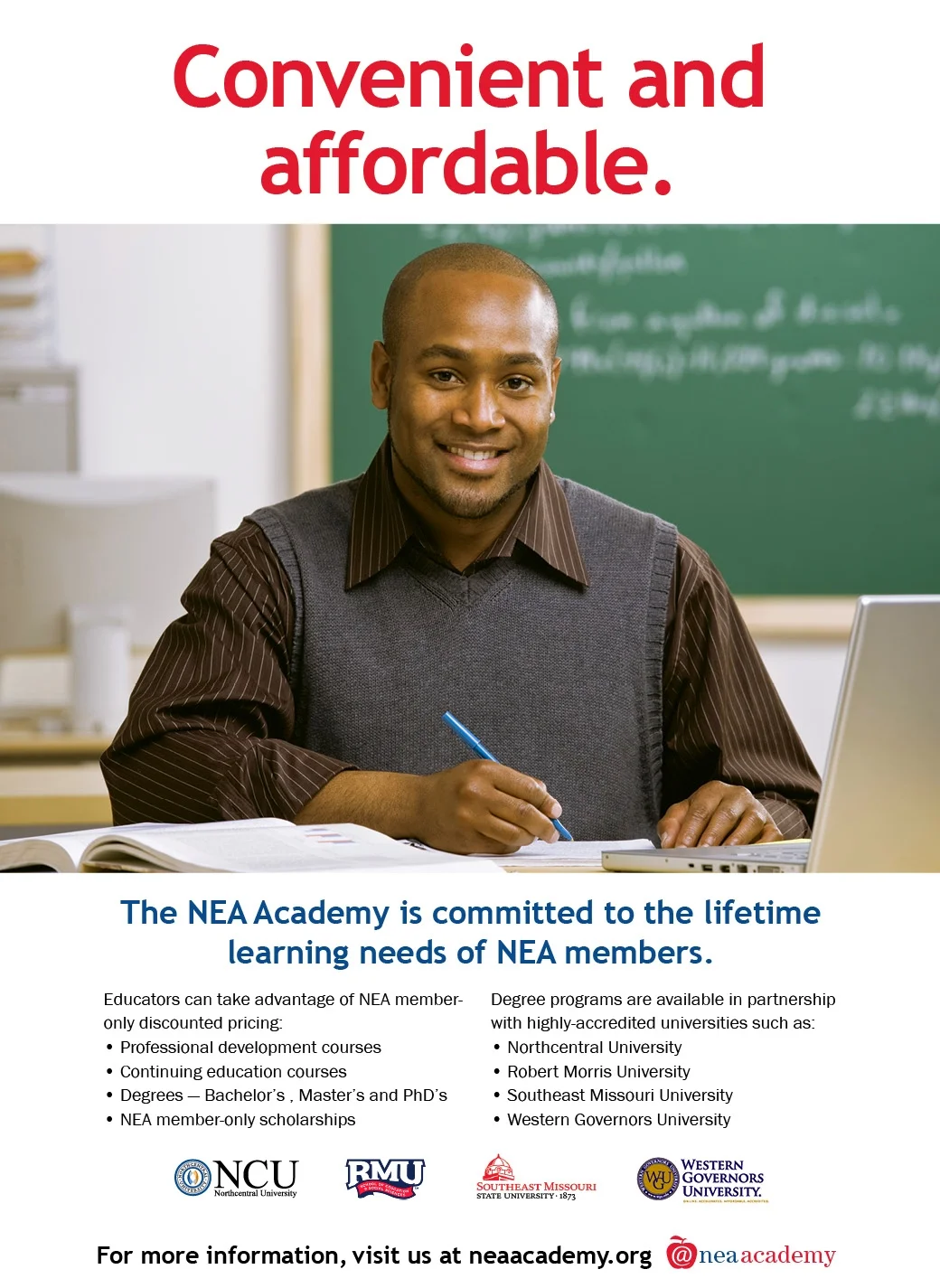 Convenient and affordable.