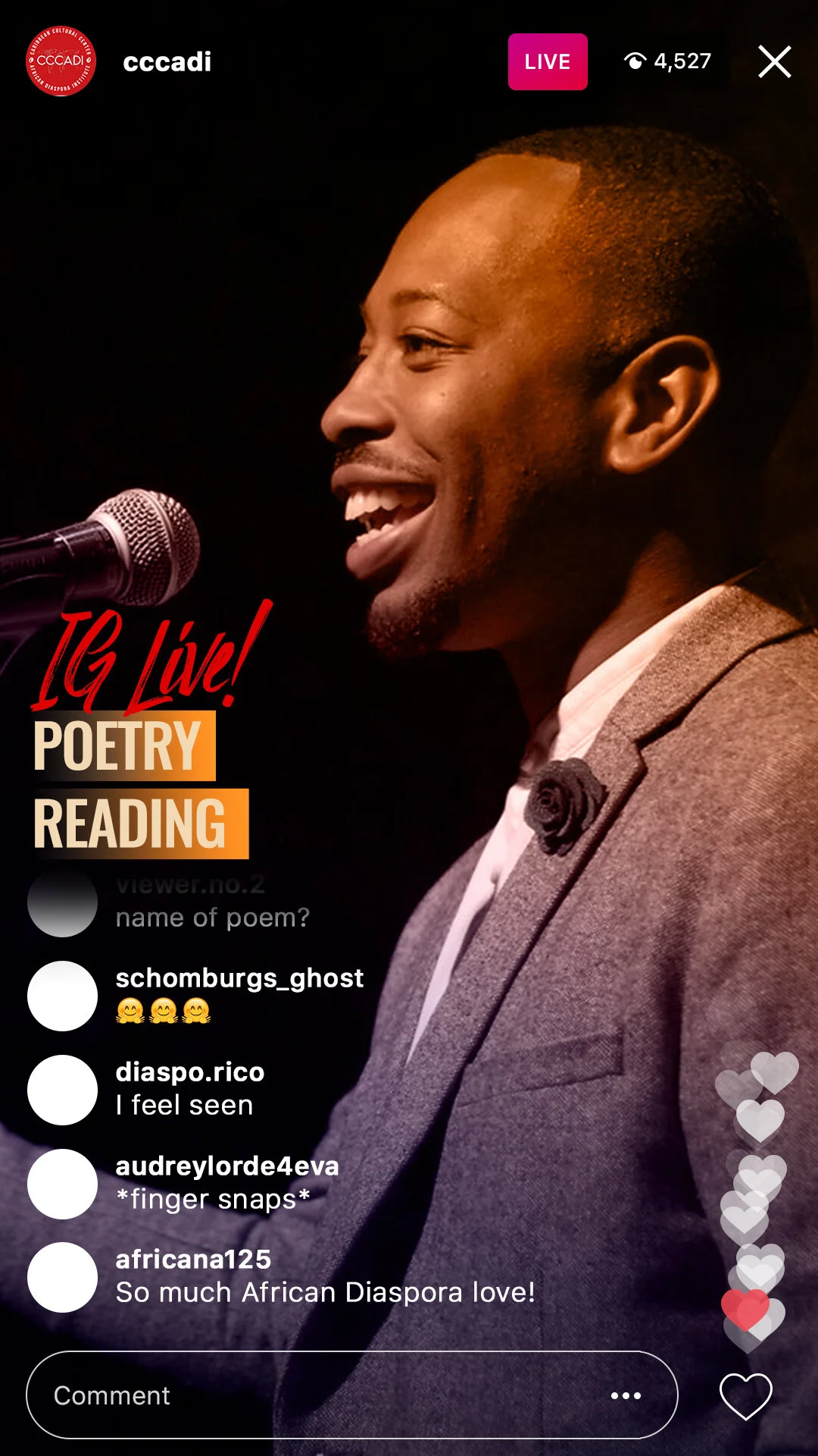 IG Live! Poetry Reading w/Rudy Francisco