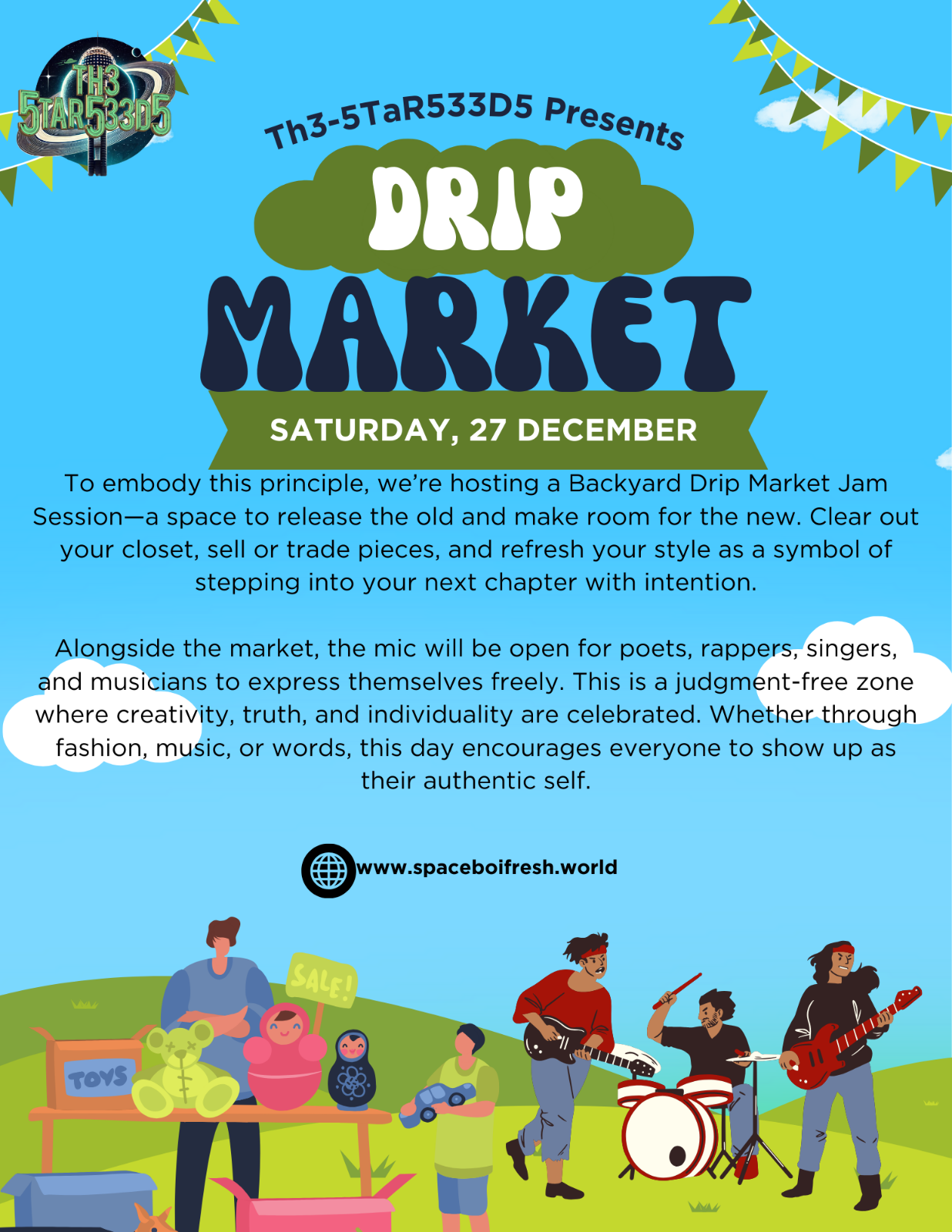 Th3-5TaR533D5 Drip Market &amp; Jam Session