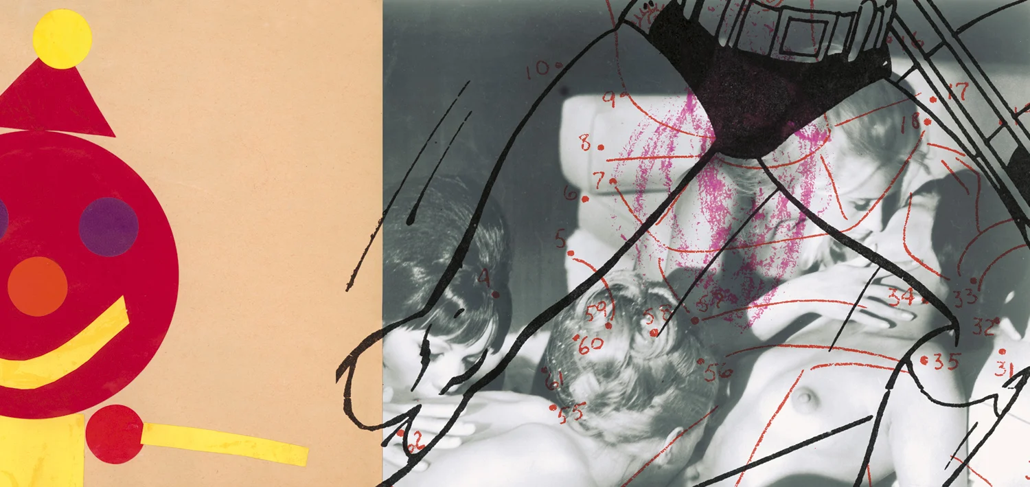 Black Blonde , 2003, 44 1/4 x 91", digital print, plexiglass and frame.