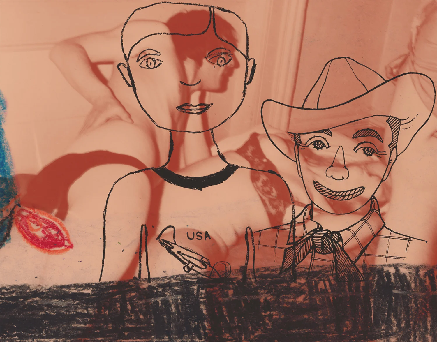 Drawing 1 , 2003, 32 7/8 x 42", digital print and frame. (work on paper)