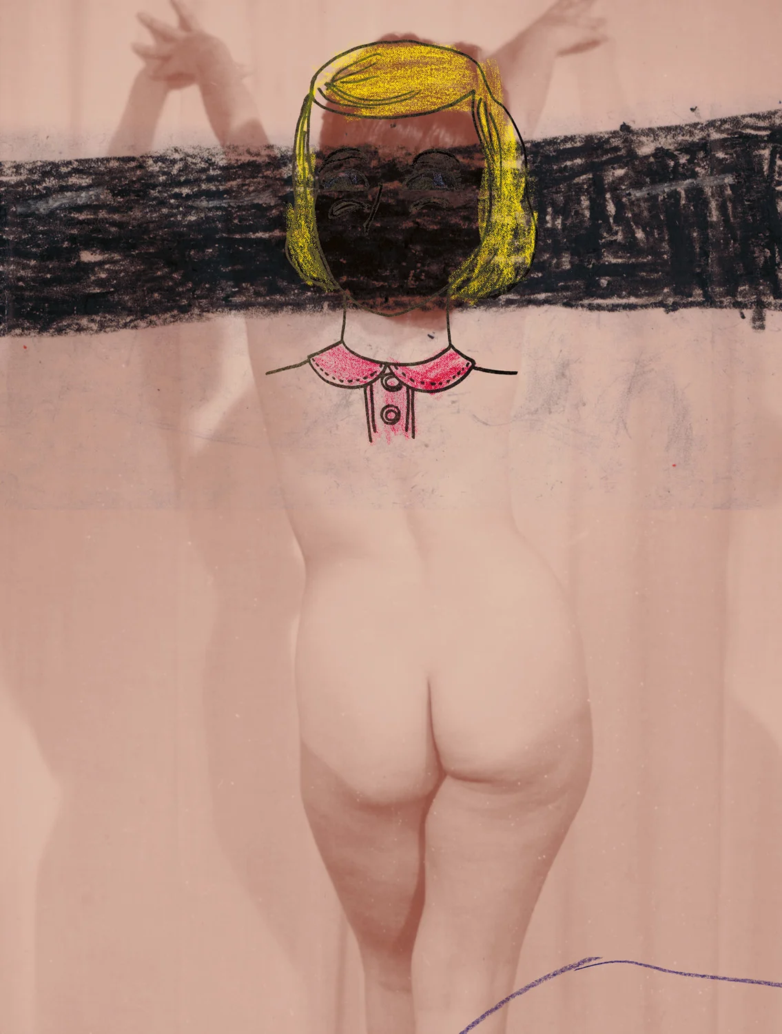 Drawing 6 , 2003, 41 x 31", digital print and frame. (work on paper)