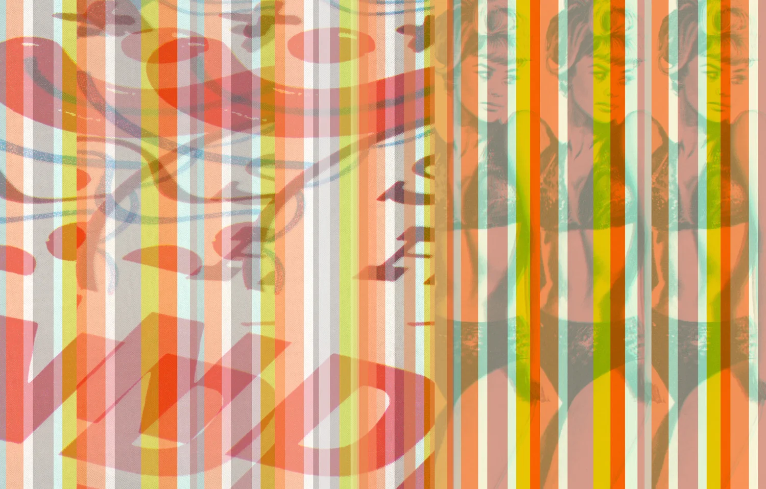 Lover and Others 5 , 2000, 23 x 36", digital print, plexiglass and frame.