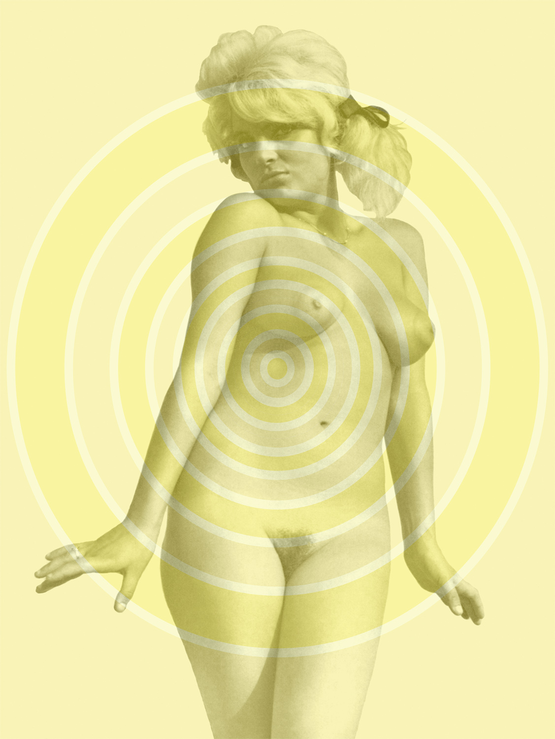   Yellow Nude , 1995, 39 1/2 x 29 3/4", digital print, plexiglass and frame. 