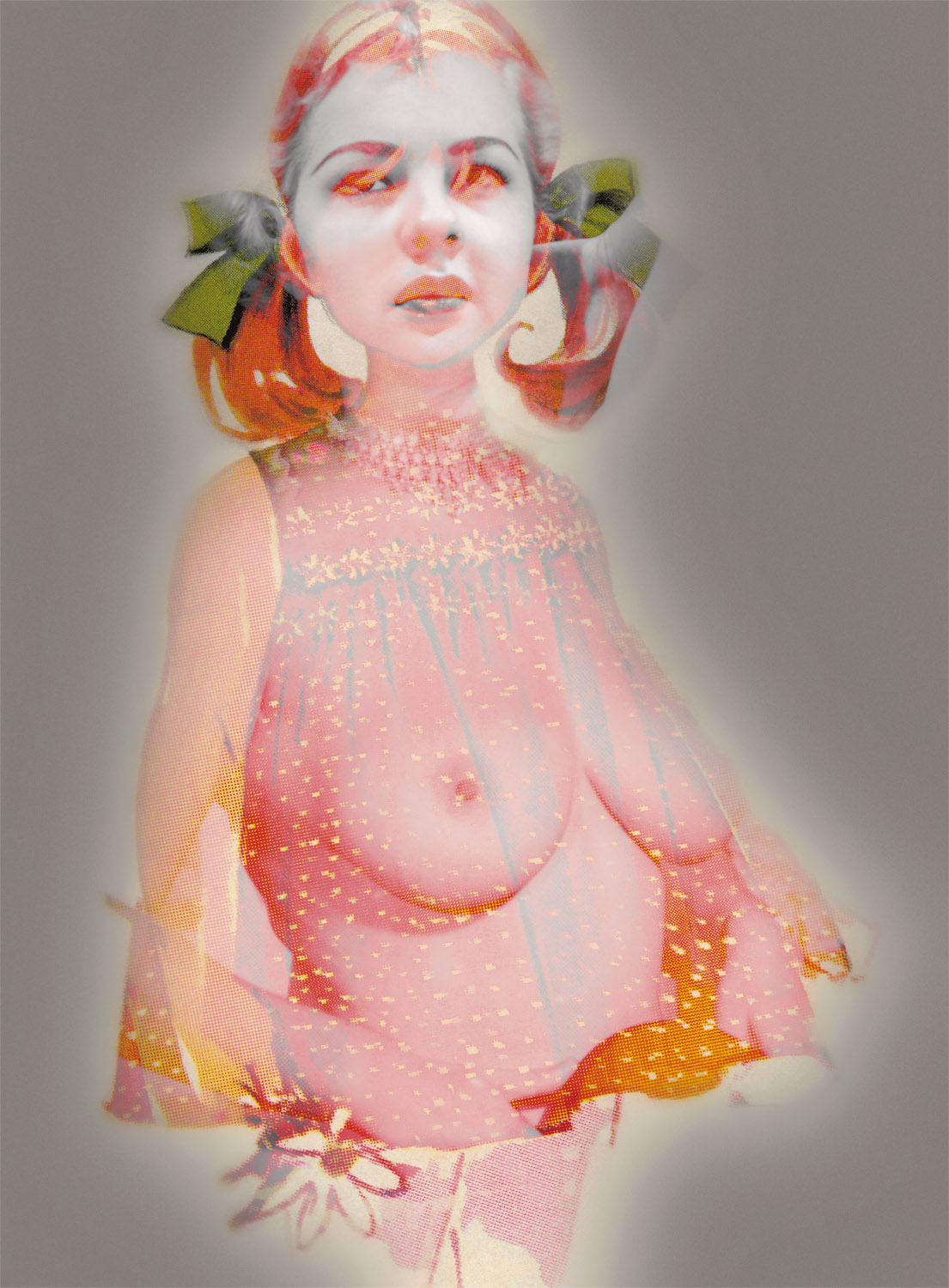   Large Woman 17 , 2006, 64 1/2 x 41 3/4", digital print, plexiglass and frame. 