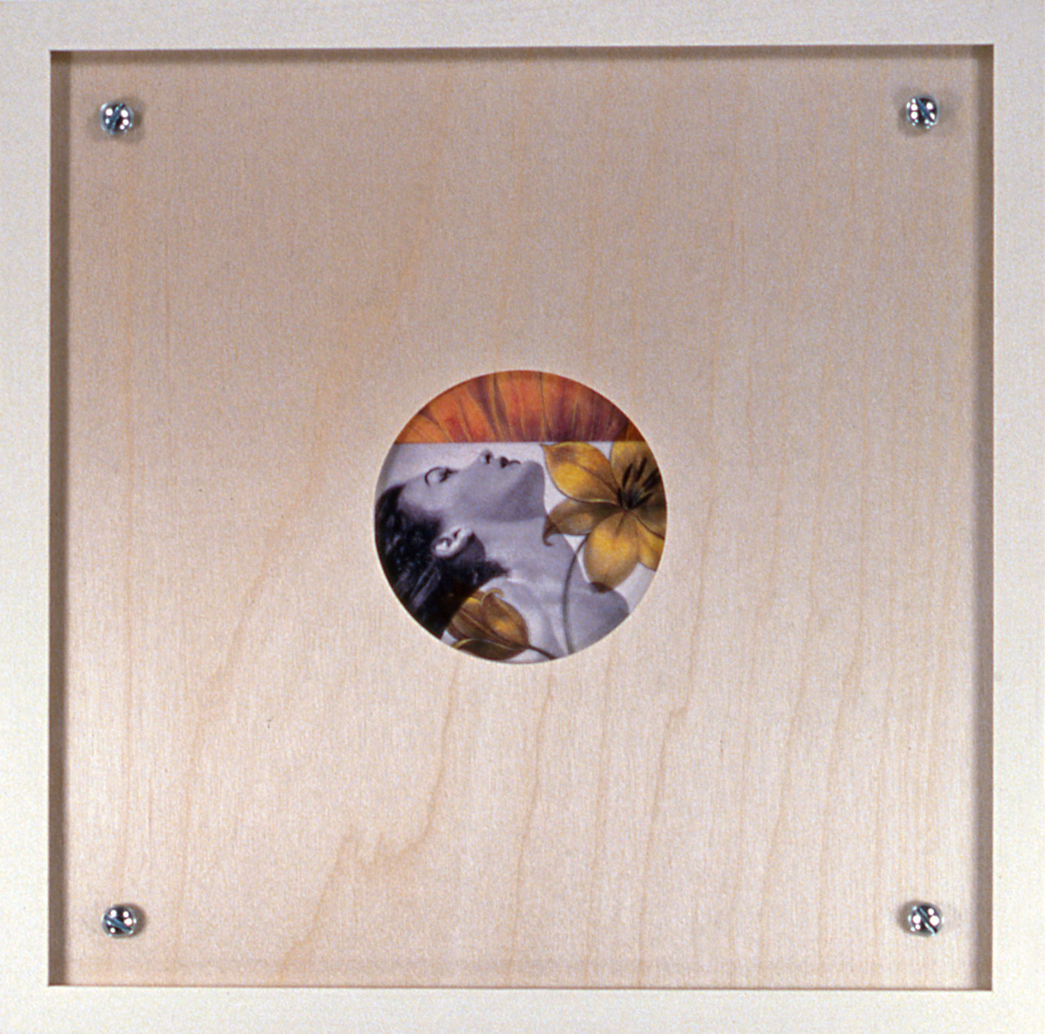   Peephole 6 , 1996, 10 1/2 x 10 1/2", mixed media with frame. 