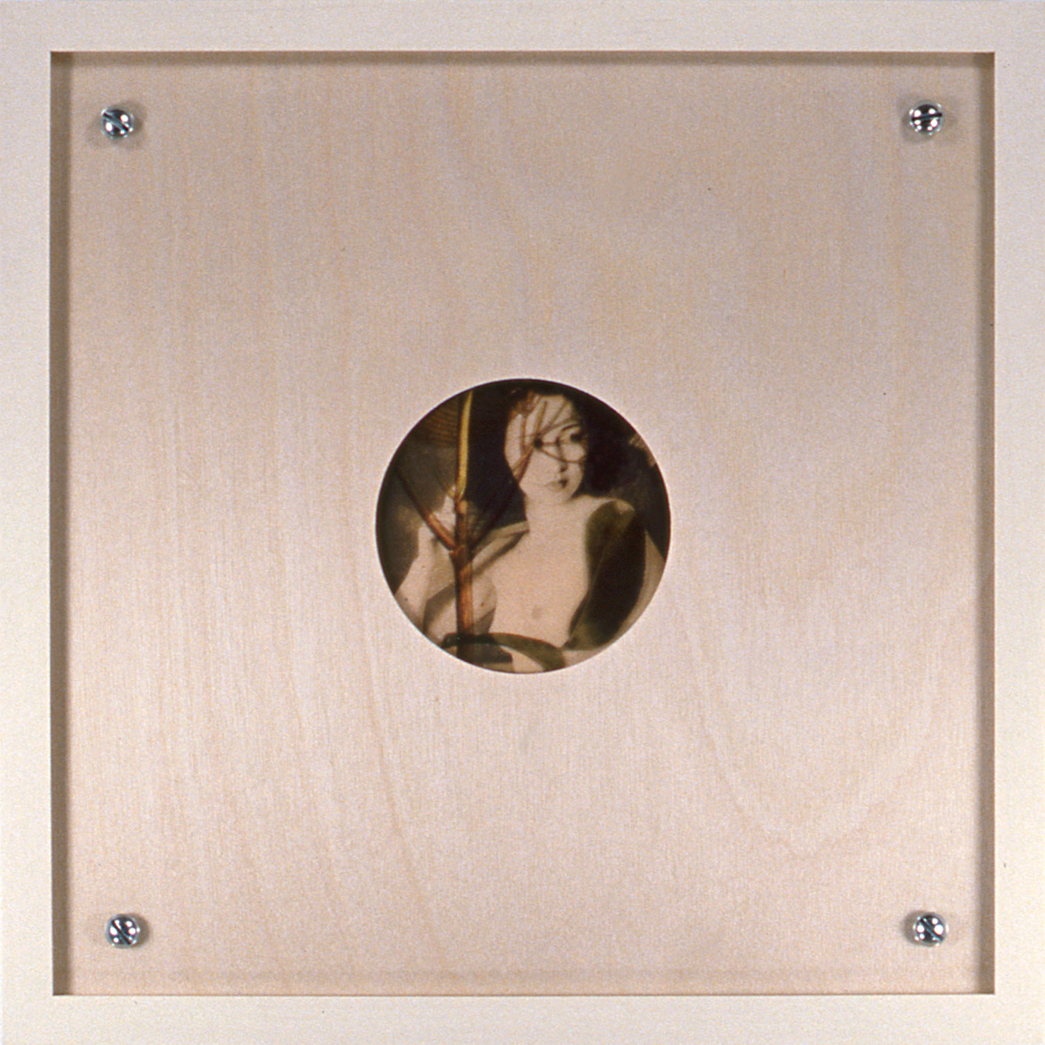   Peephole 1 , 1996, 10 1/2 x 10 1/2", mixed media with frame. 