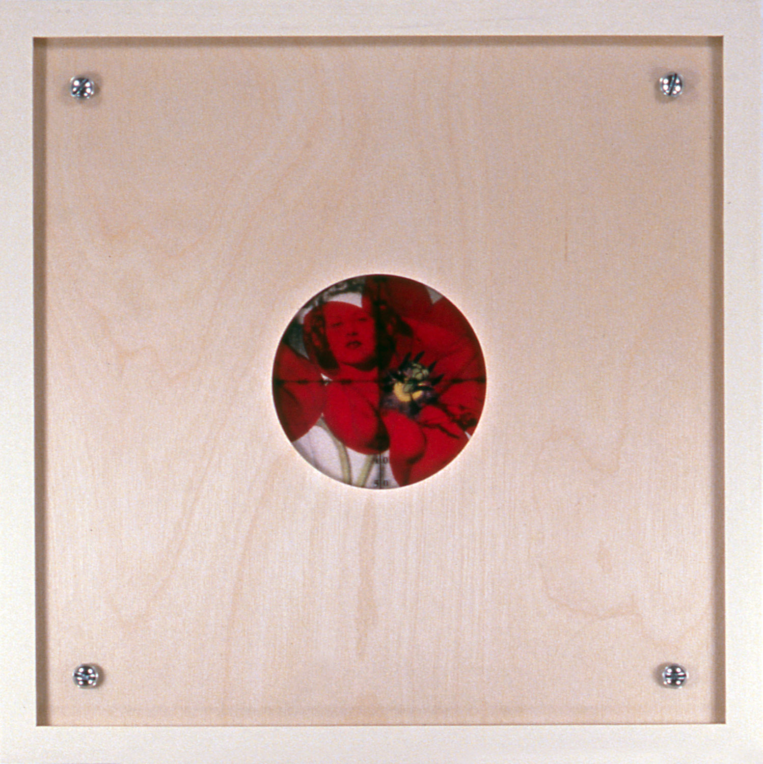   Peephole 10 , 1996, 10 1/2 x 10 1/2", mixed media with frame. 