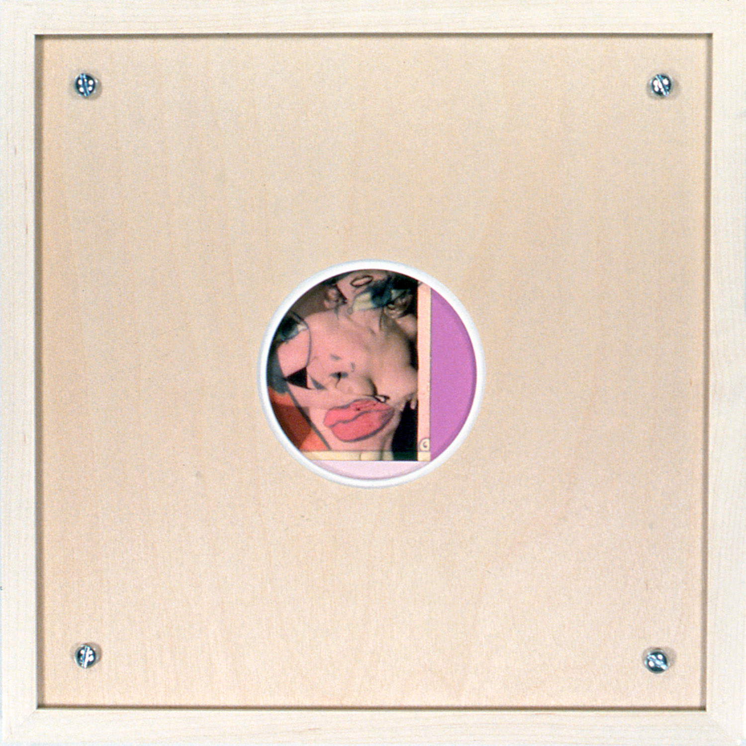   Peephole 18 , 1996, 10 1/2 x 10 1/2", mixed media with frame. 