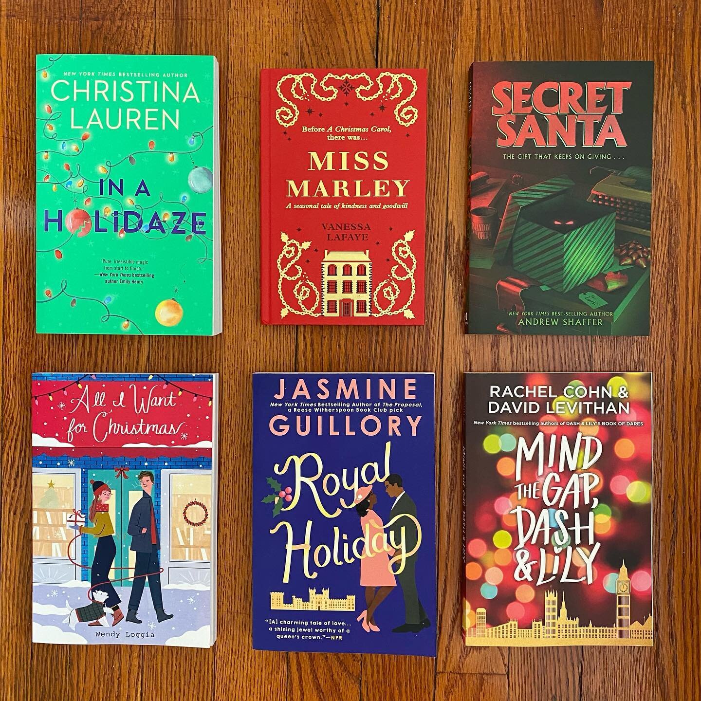 A year like this requires lots and lots of cozy holiday reading. As I&rsquo;ve been watching and doing online events this autumn, I&rsquo;ve been purchasing these books (and supporting these bookstores!) in preparation:
.
@christinalauren&rsquo;s IN 