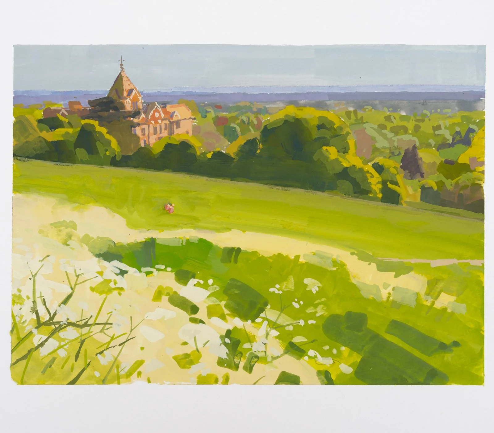 The Petersham Richmond, gouache on paper
