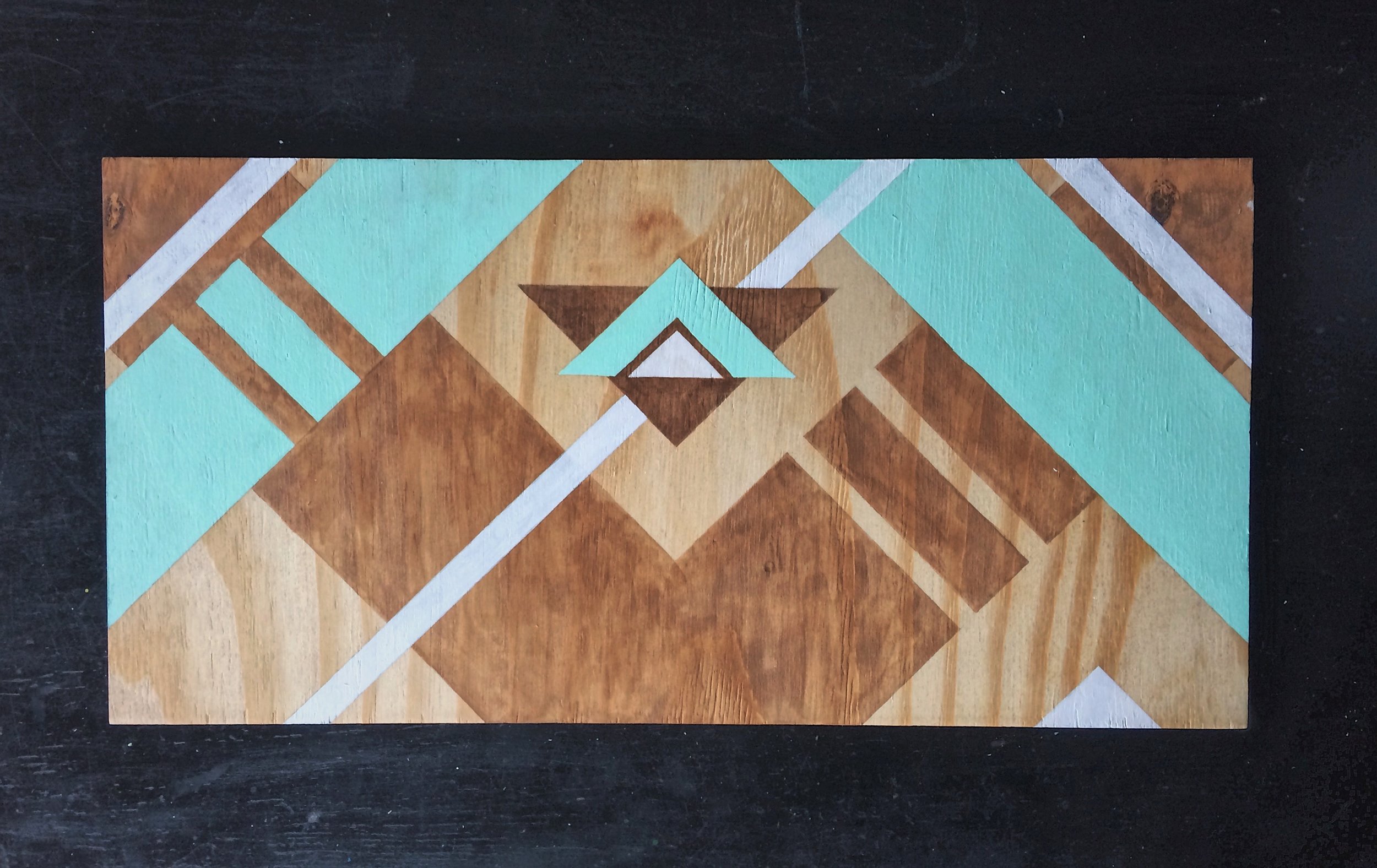  2x3ft acrylic and stain on plywood. This specific panel is sold. 