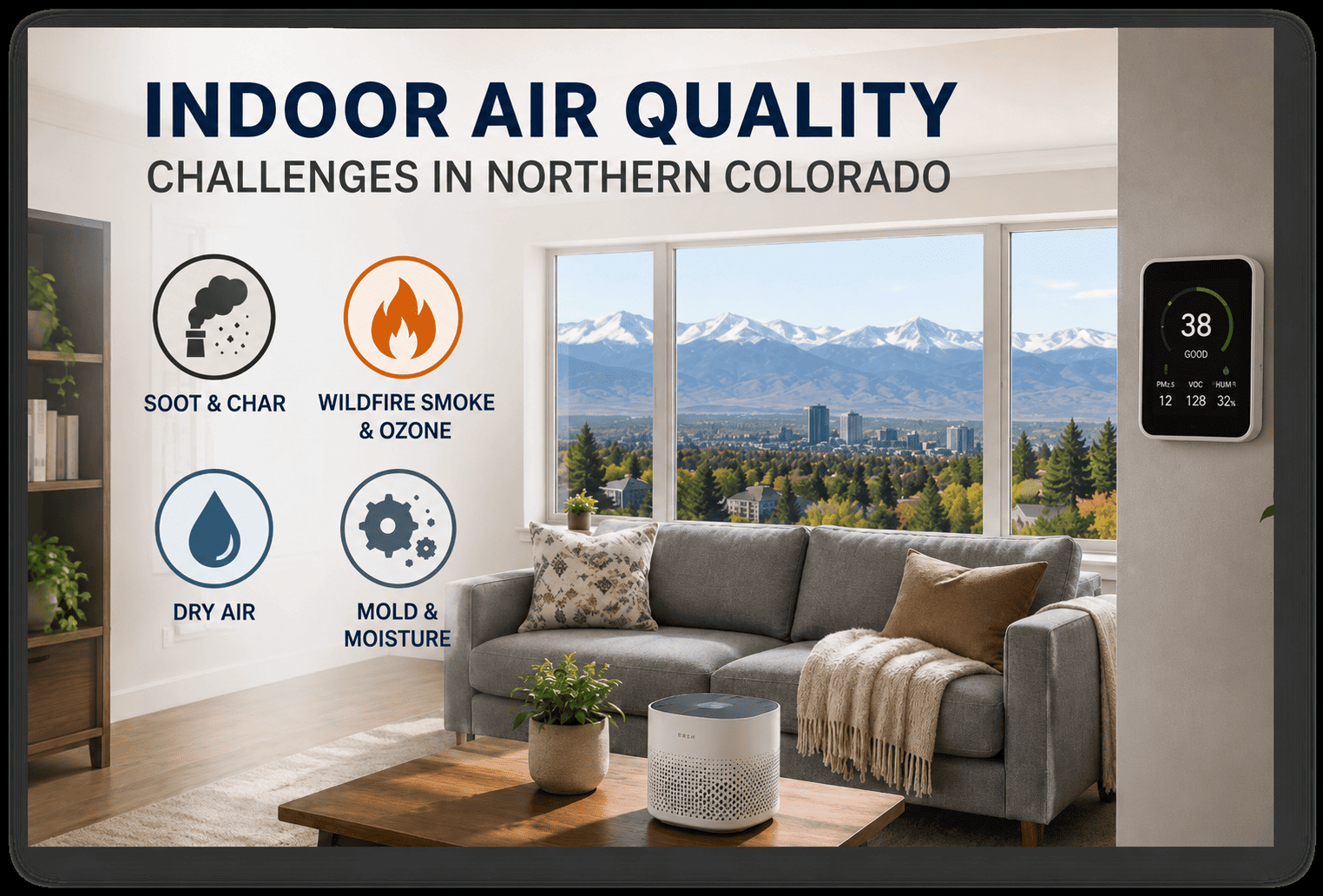 Indoor air quality, Soot and Char testing northern colorado | Adaptive environmental consulting northern colorado