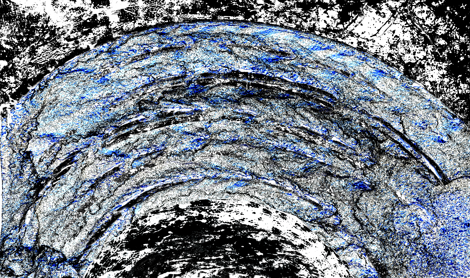 Path and Edges I (after Serra) Black on White, 2025