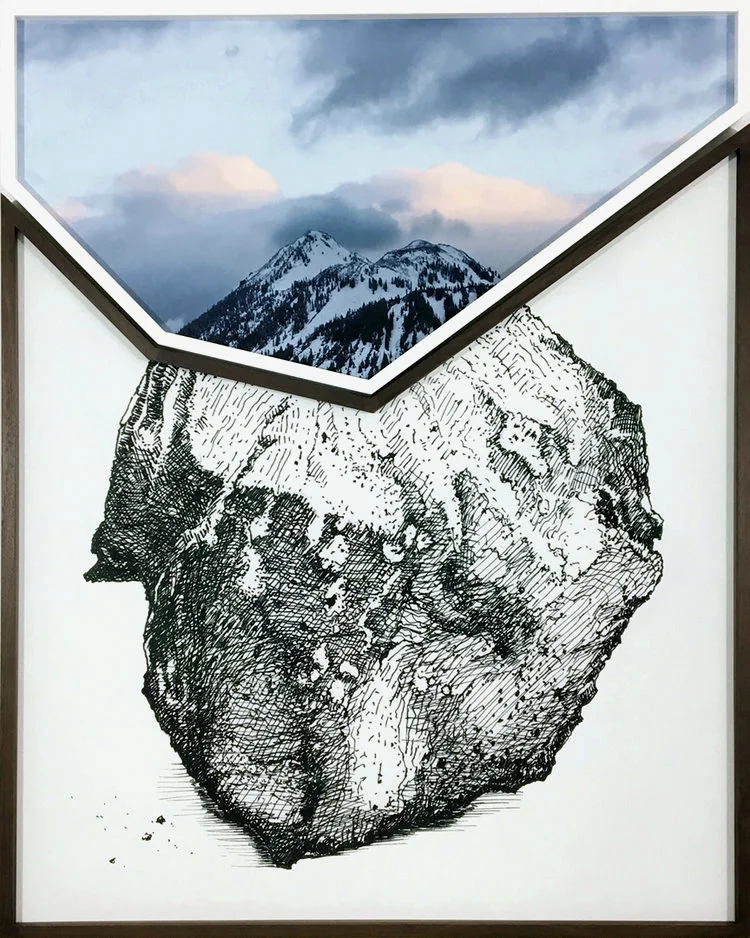 forever not quite #1, 2017 archival pigment prints, 104cm x 130cm / 41" x 51" (original drawing by Philip Walker)