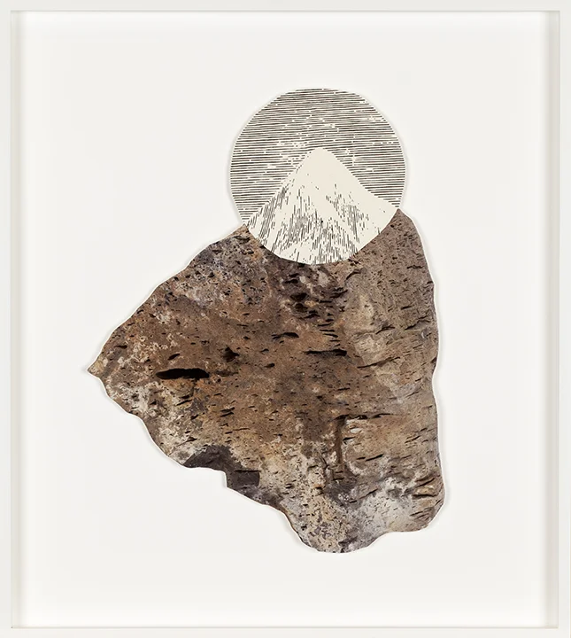 separately/together (resolved #1), 2019 archival pigment print on watercolor paper, with screen print, 42cm x 47cm / 16.5" x 18.5"